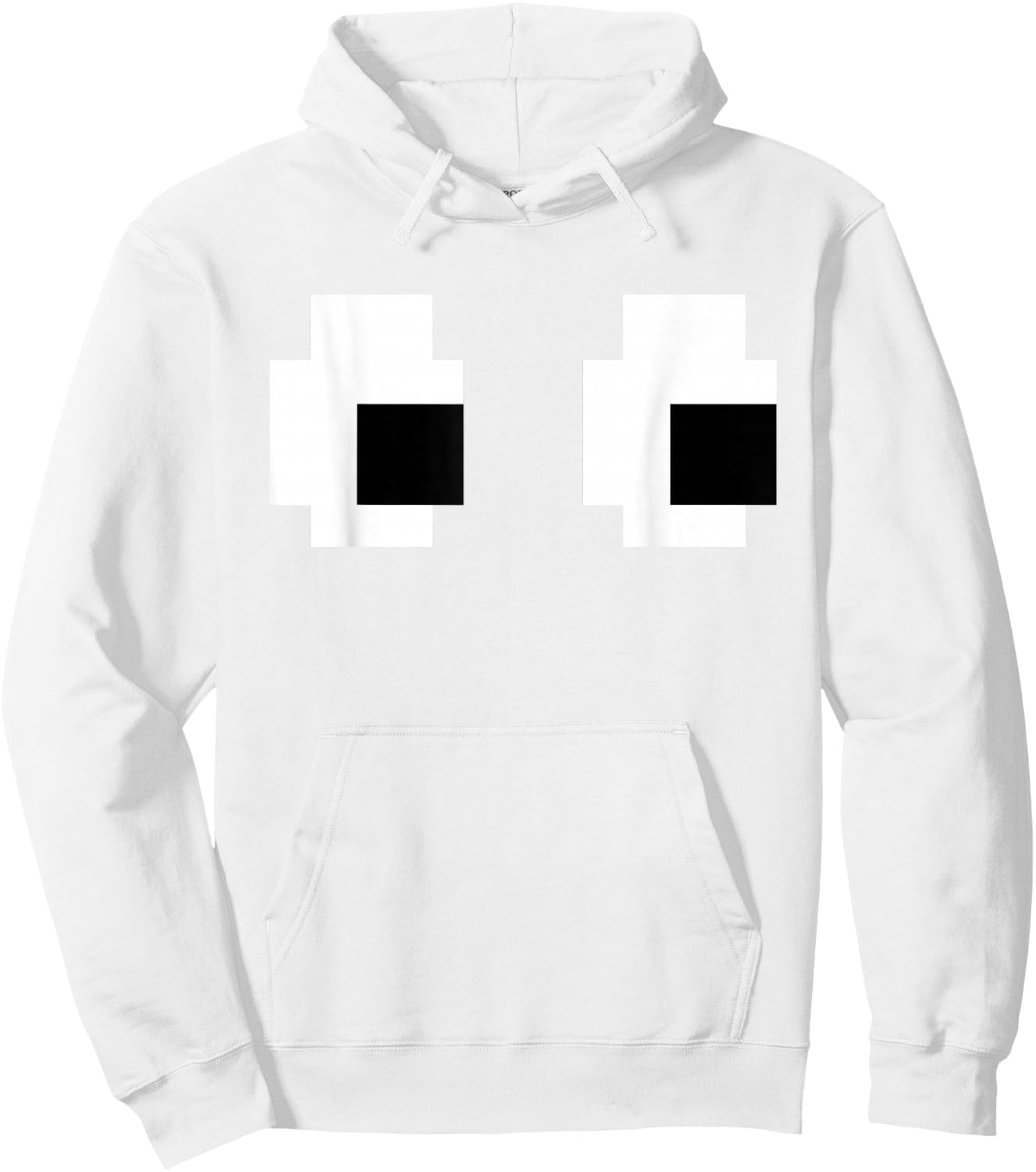 Retro Arcade Game Ghost Eyes Halloween Group Costume Hoodie - Hoodie | White