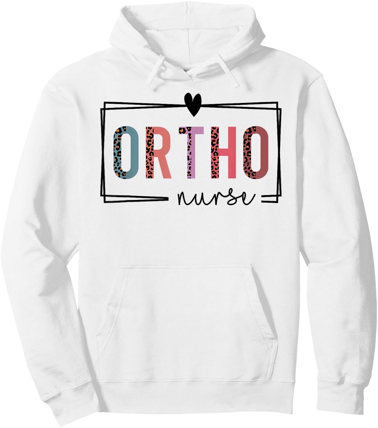 Cute Leopard Nurses Day Gifts Orthopedic Nurse Nurses Day Hoodie - Hoodie | White