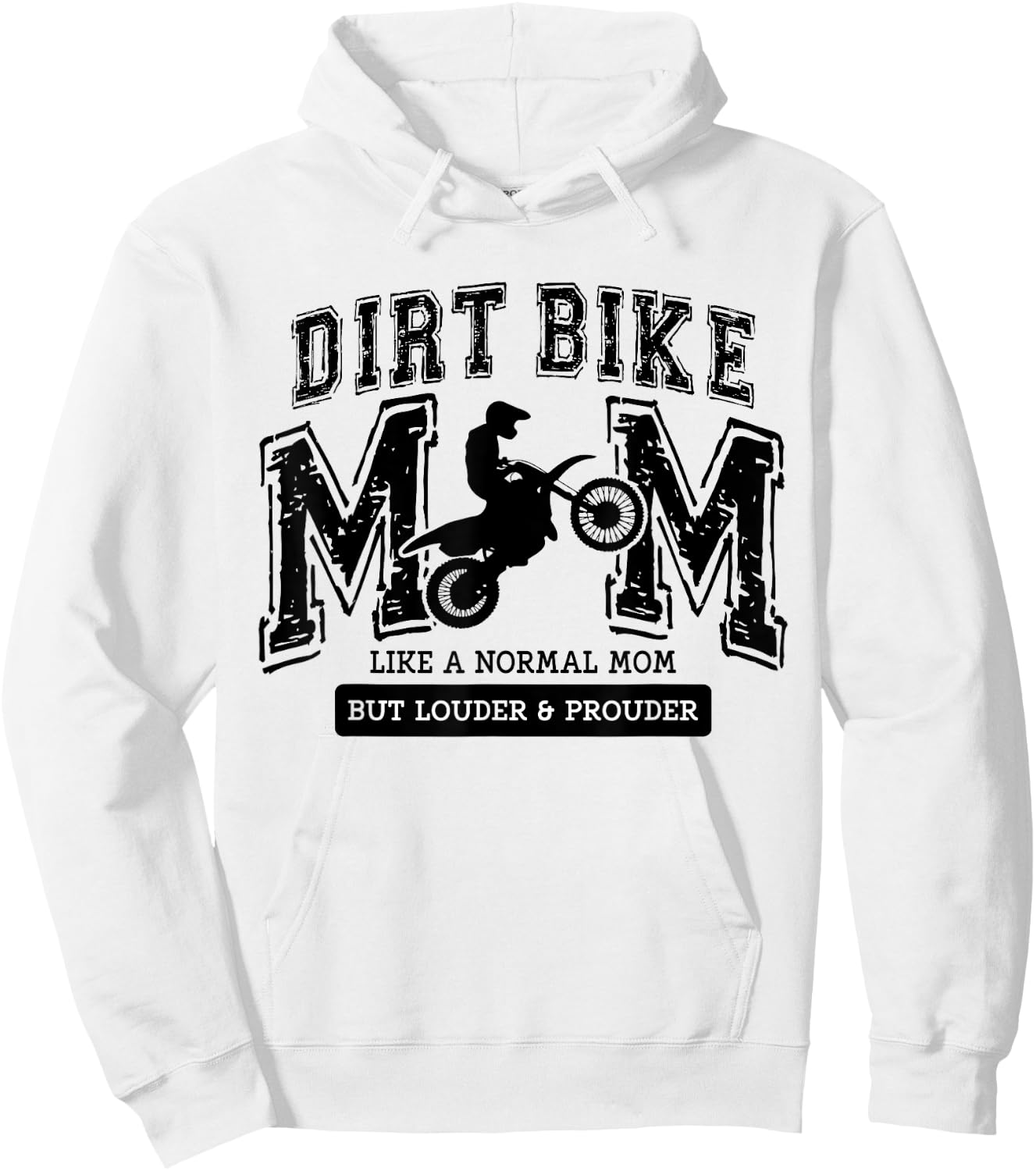 Dirt Bike Mom Women Motocross Proud Moto Dirt Bike Mama Hoodie - Hoodie | White