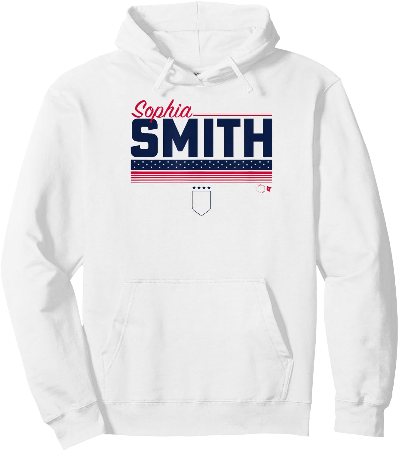 Sophia Smith Stripe USWNTPA - USA Soccer Hoodie - Hoodie | White