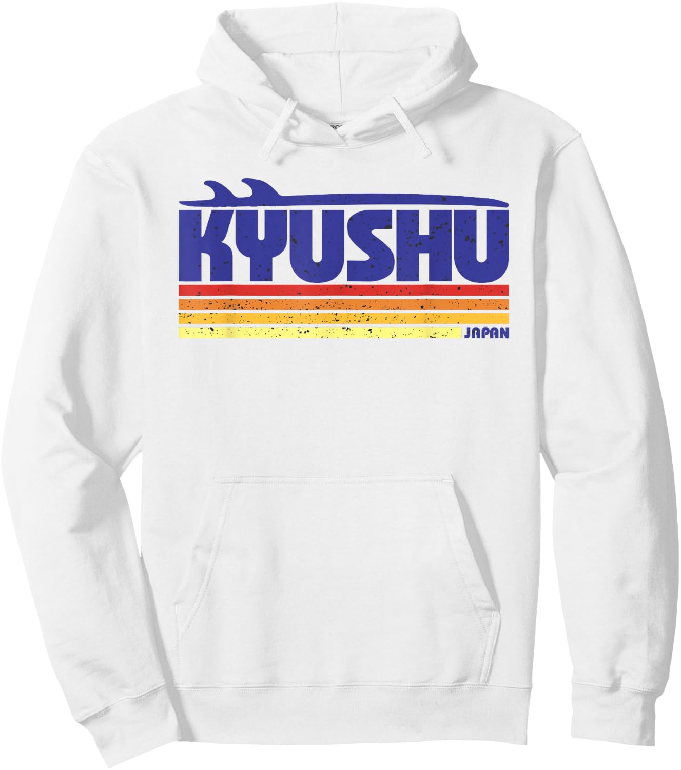 Kyushu Japan - Retro Surf Paradise Hoodie - Hoodie | White