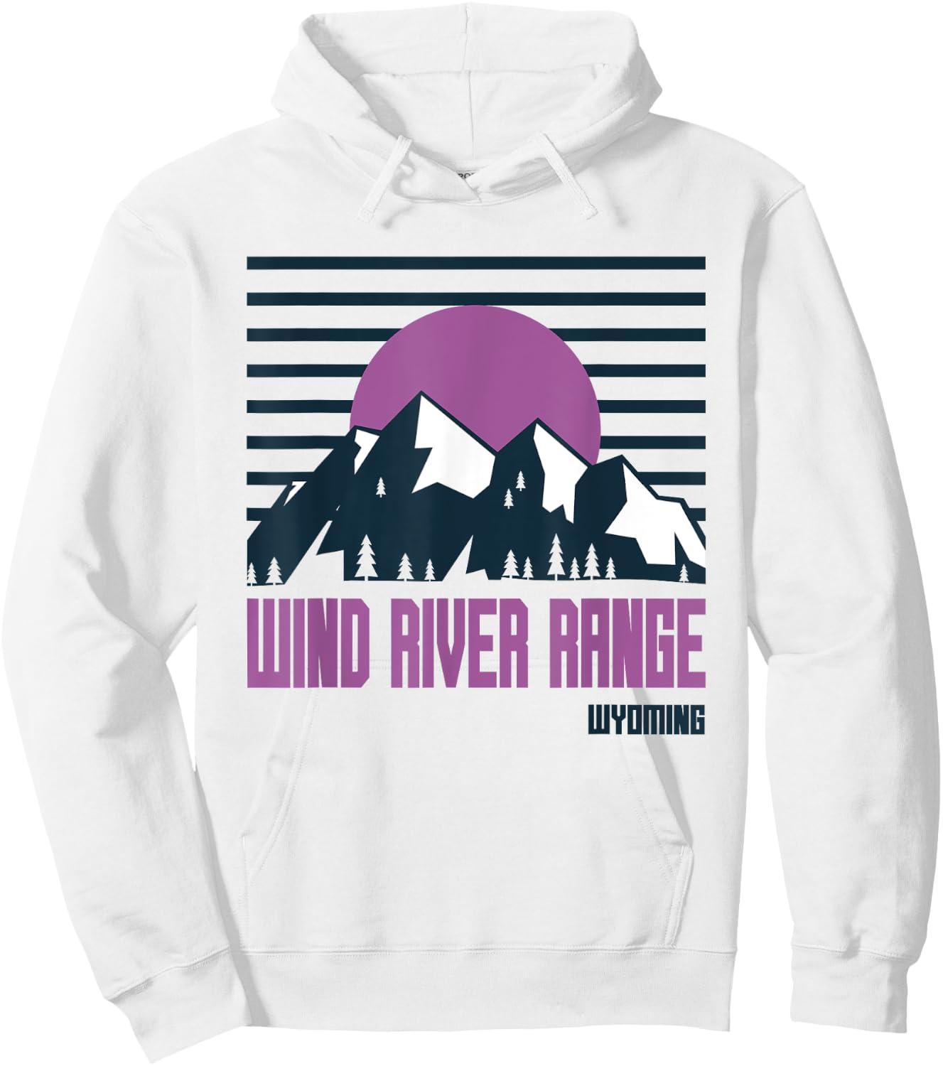 Wind River Range Mountains Wyoming Hiking Outdoors Hoodie - Hoodie | White