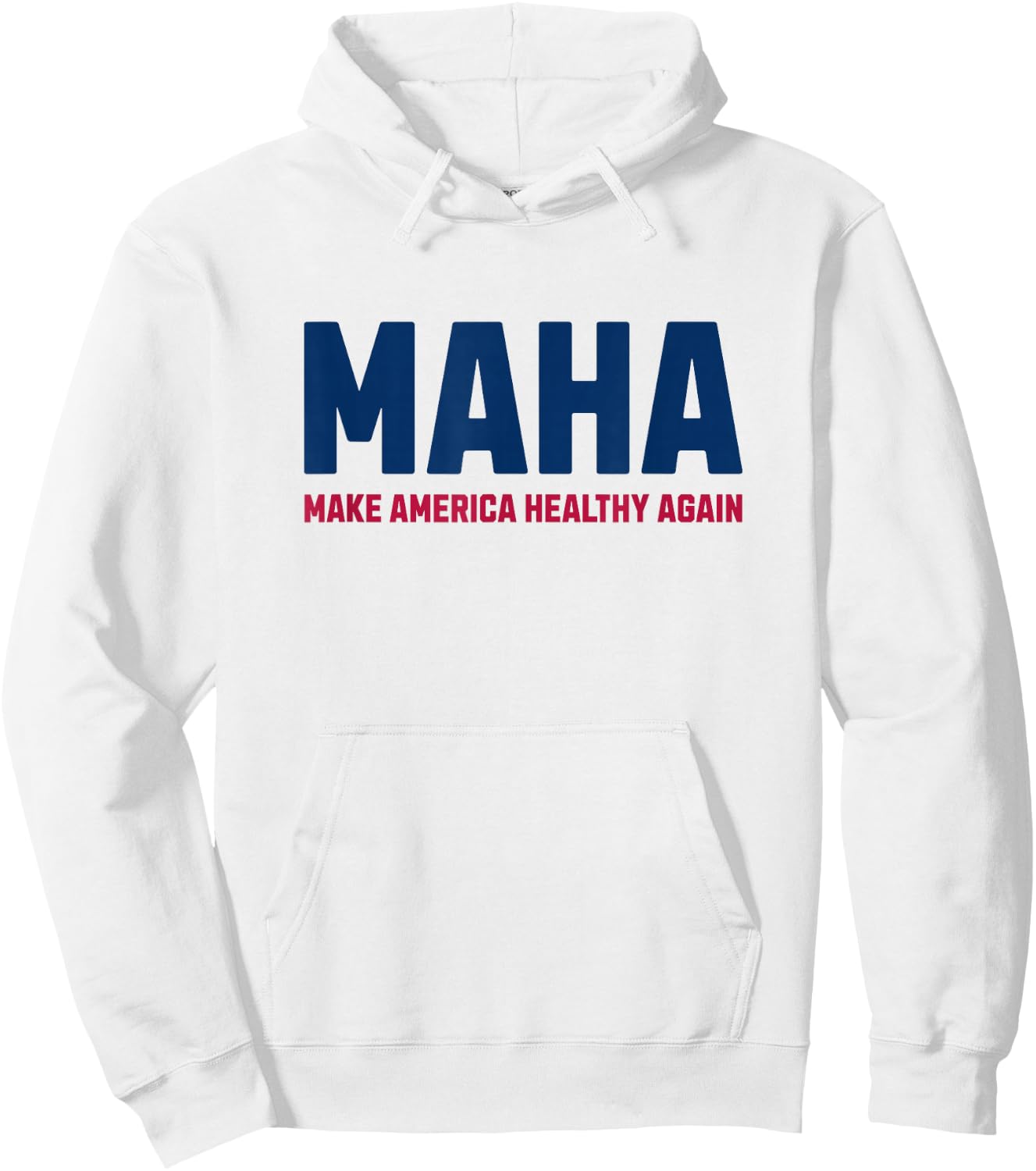 MAHA - Make America Healthy Again Hoodie - Hoodie | White