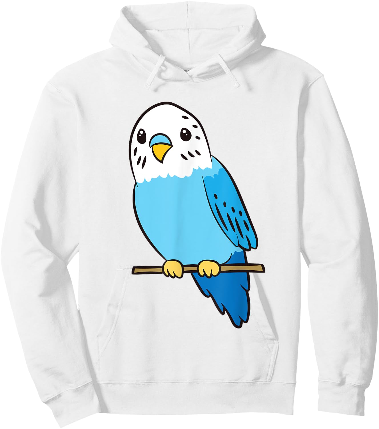 Cute Parakeet Bird Parakeet Cute Parakeet Blue Hoodie - Hoodie | White
