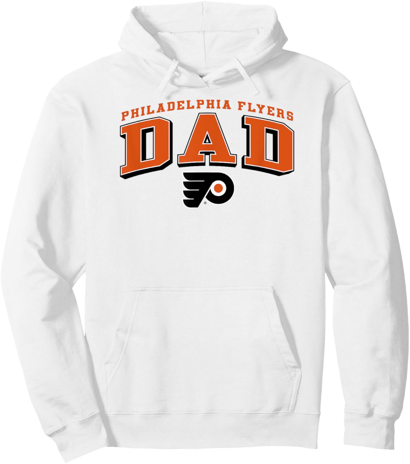 Philadelphia Flyers Dad Arch Gray NHL Officially Licensed Hoodie - Hoodie | White