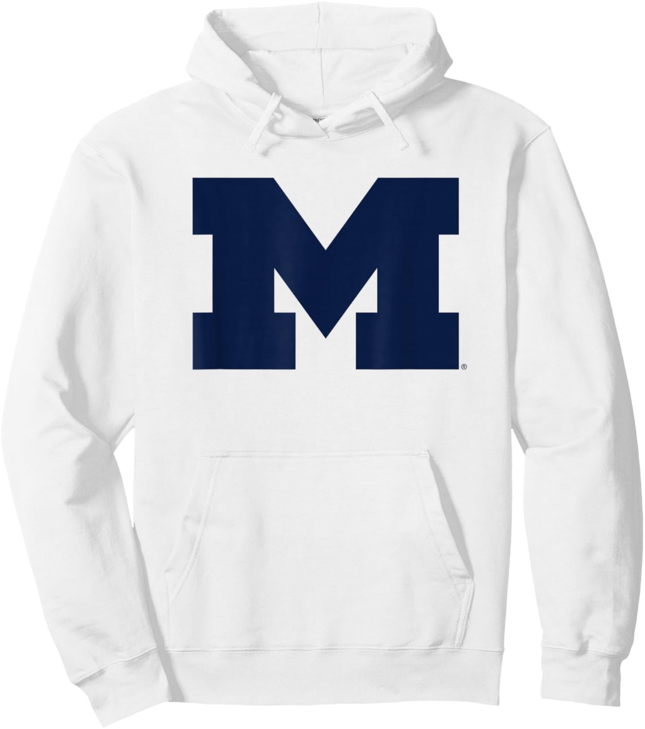 University of Michigan Wolverines U of M Primary Logo Hoodie - Hoodie | White
