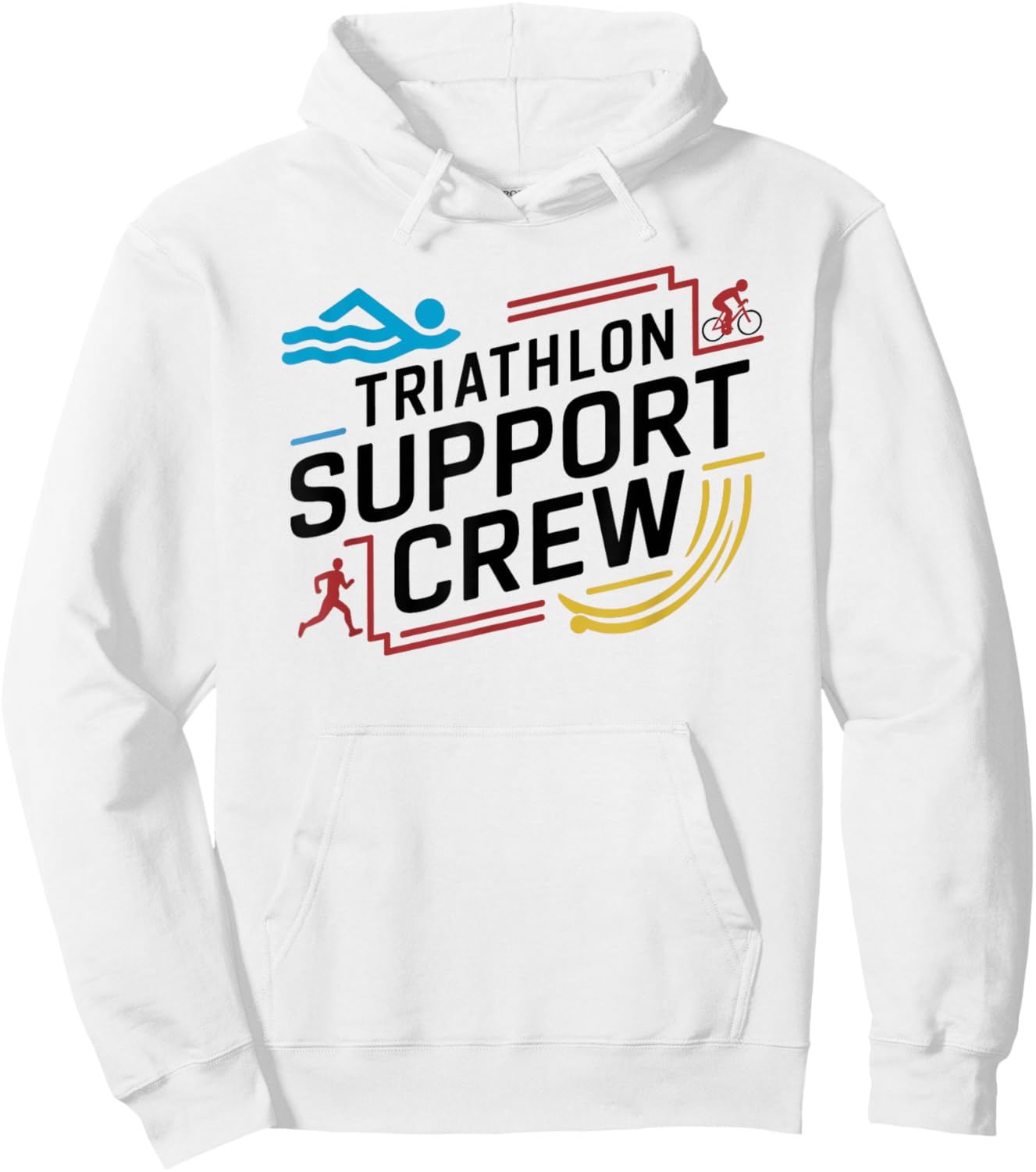 Triathlon Inspired Support Crew Related Triathlete Hoodie - Hoodie | White