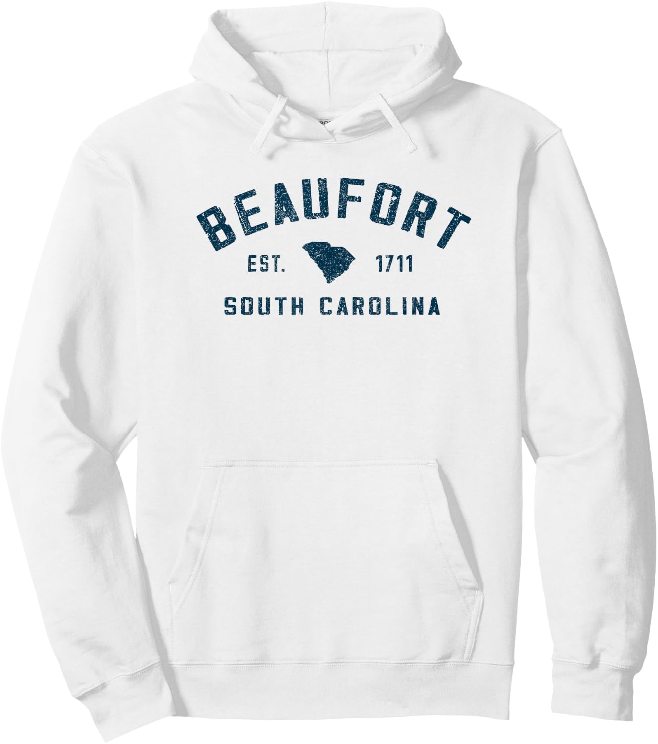 Vintage Beaufort South Carolina Retro Throwback Souvenir Hoodie - Hoodie | White