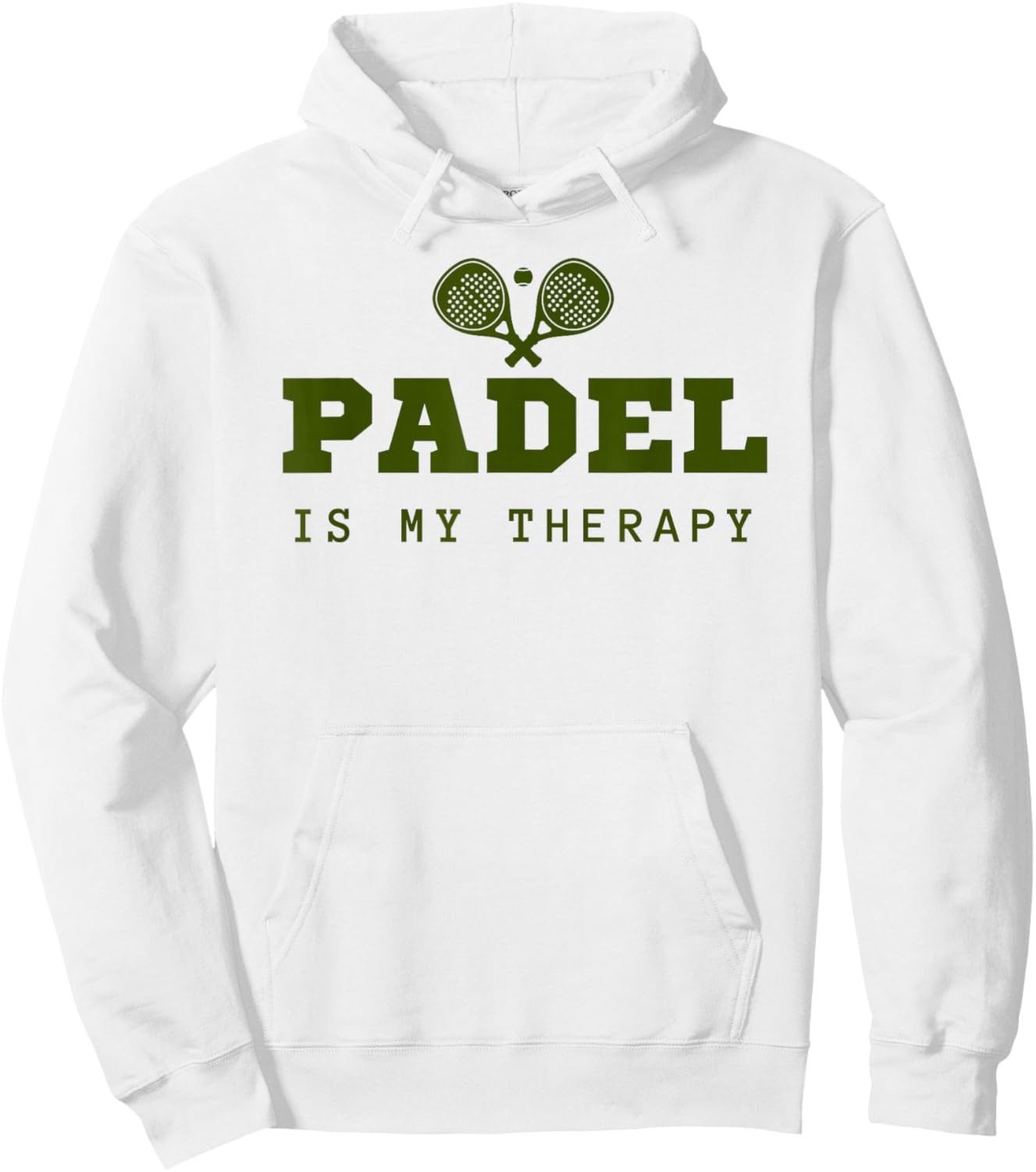 Padel Is My Therapy Hoodie - Hoodie | White