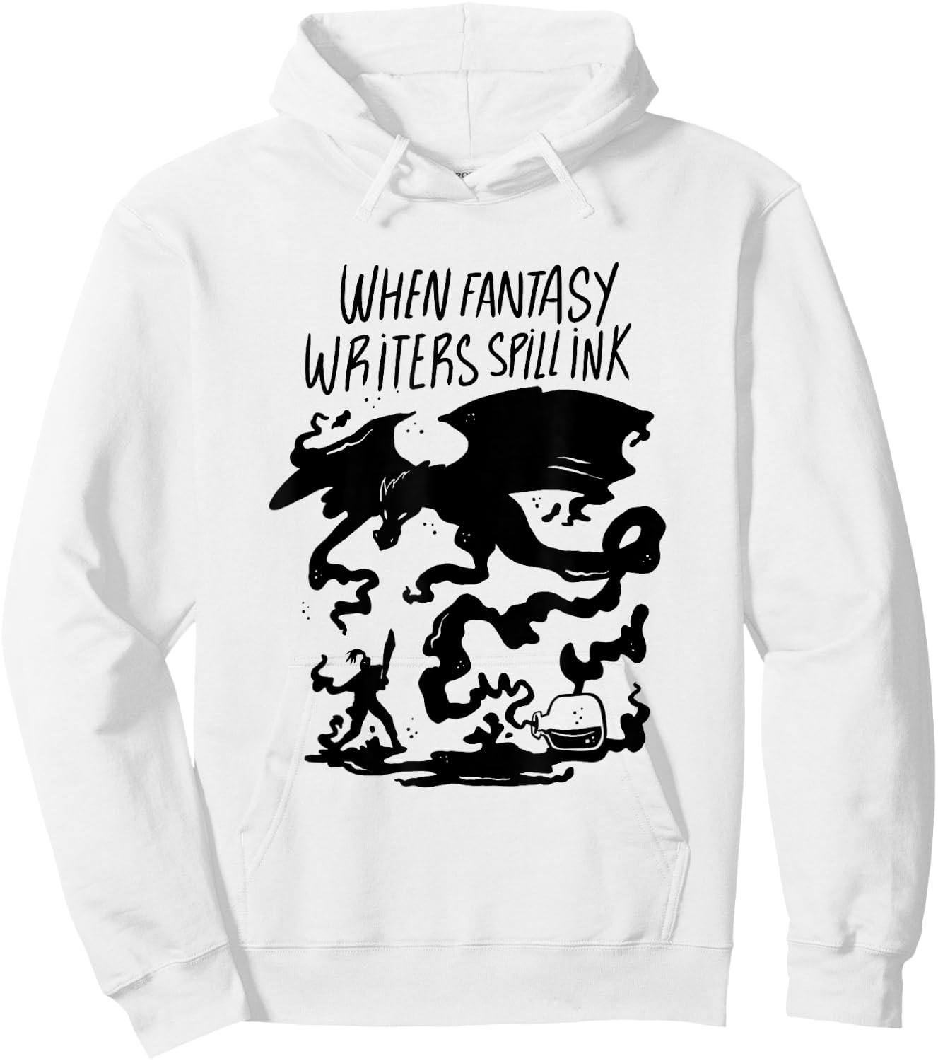 Funny Fantasy Book Author Writer Hoodie - Hoodie | White