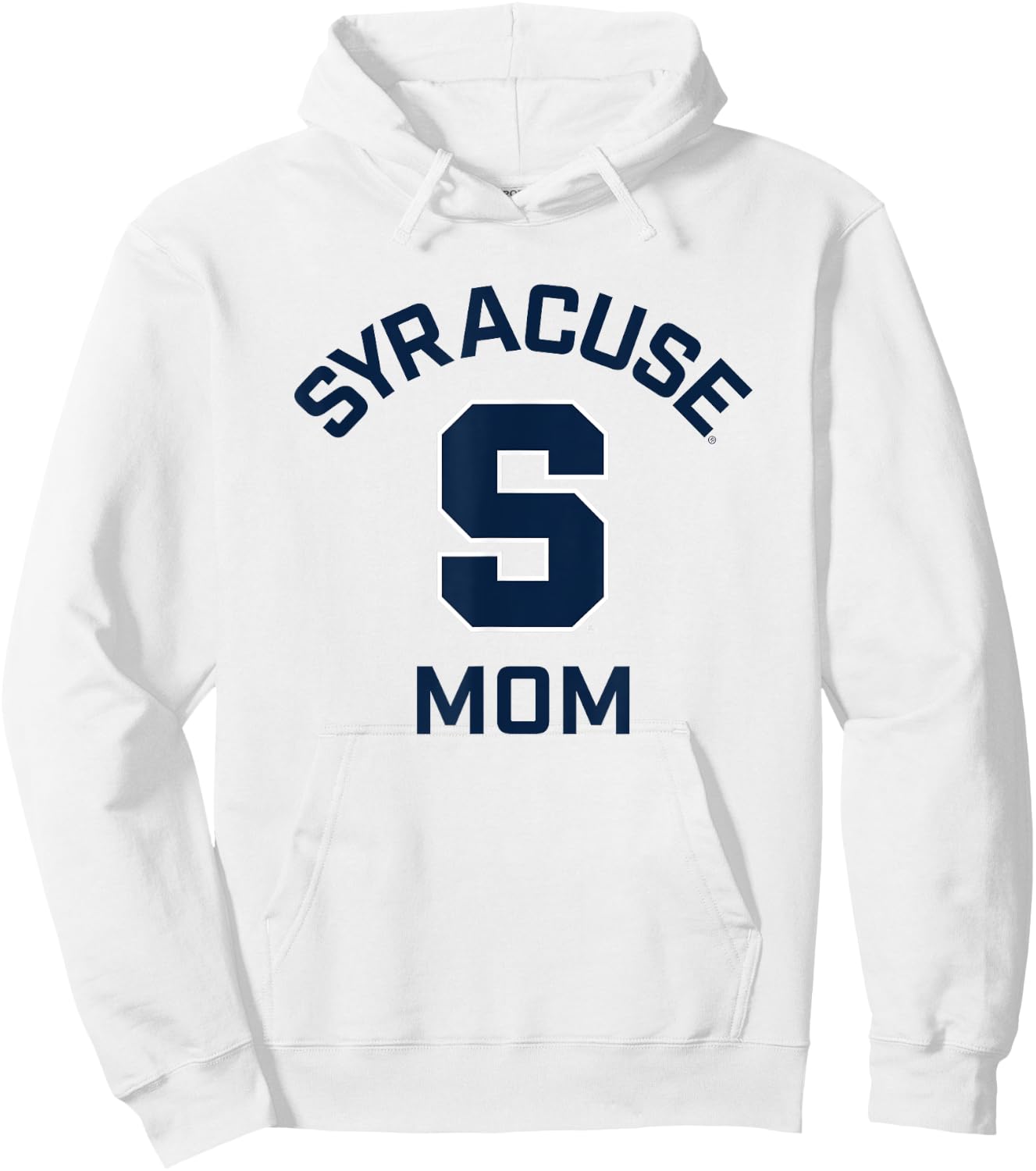 Syracuse University Orange Arched Mom Hoodie - Hoodie | White