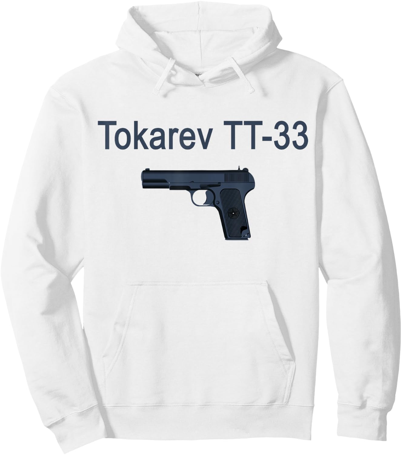 Tokarev TT-33 Russian Soviet Pistol Hoodie - Hoodie | White