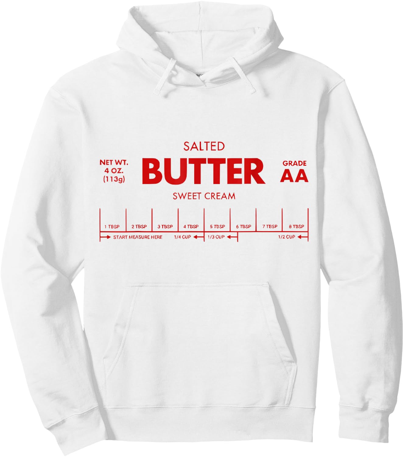 Butter Stick - Funny Salted Butter Baking Gifts Hoodie - Hoodie | White