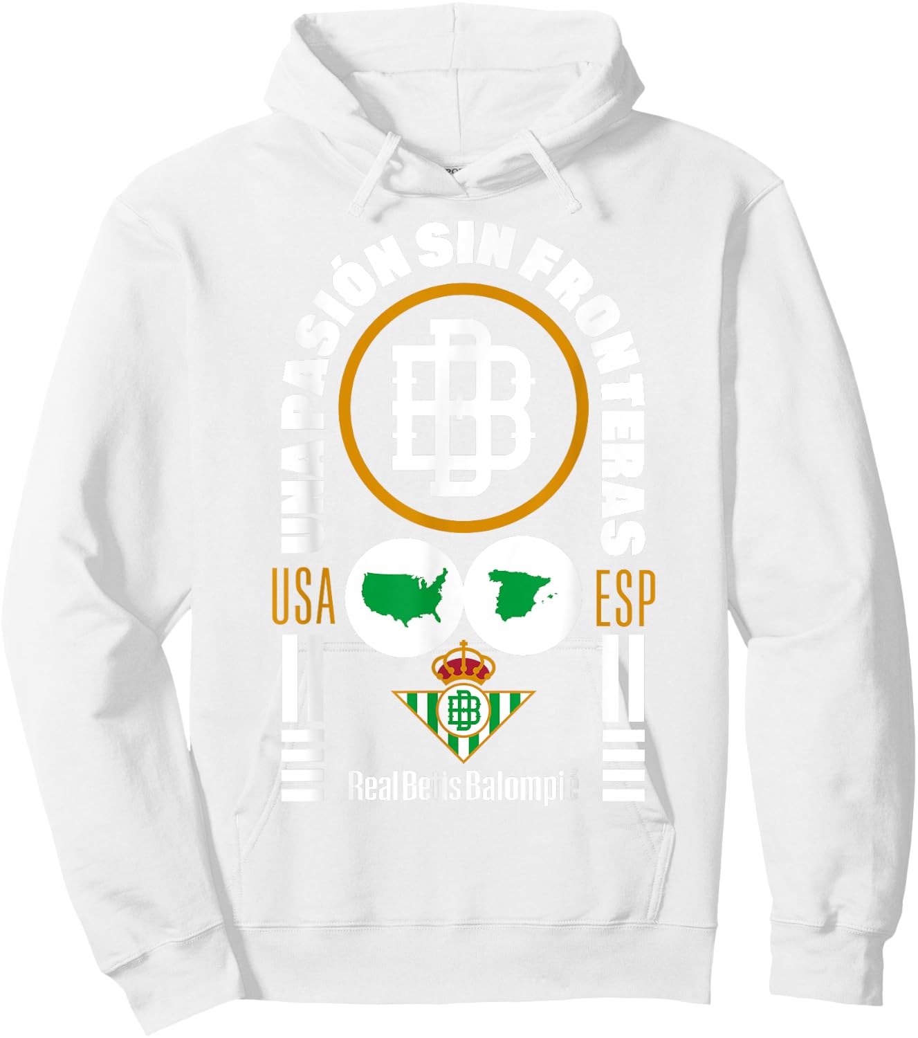 Real Betis sports exclusive collection. Hoodie - Hoodie | White