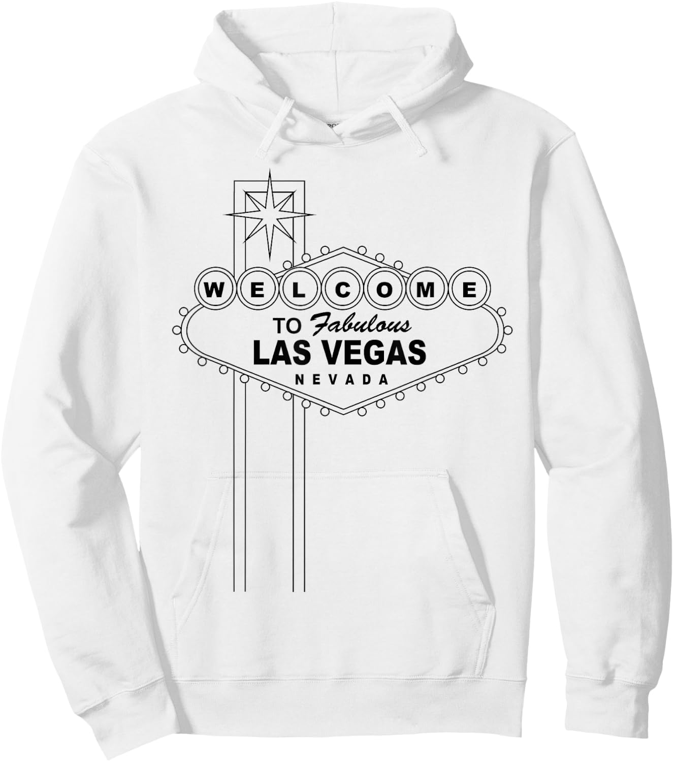 Welcome to Las Vegas Hoodie - Hoodie | White