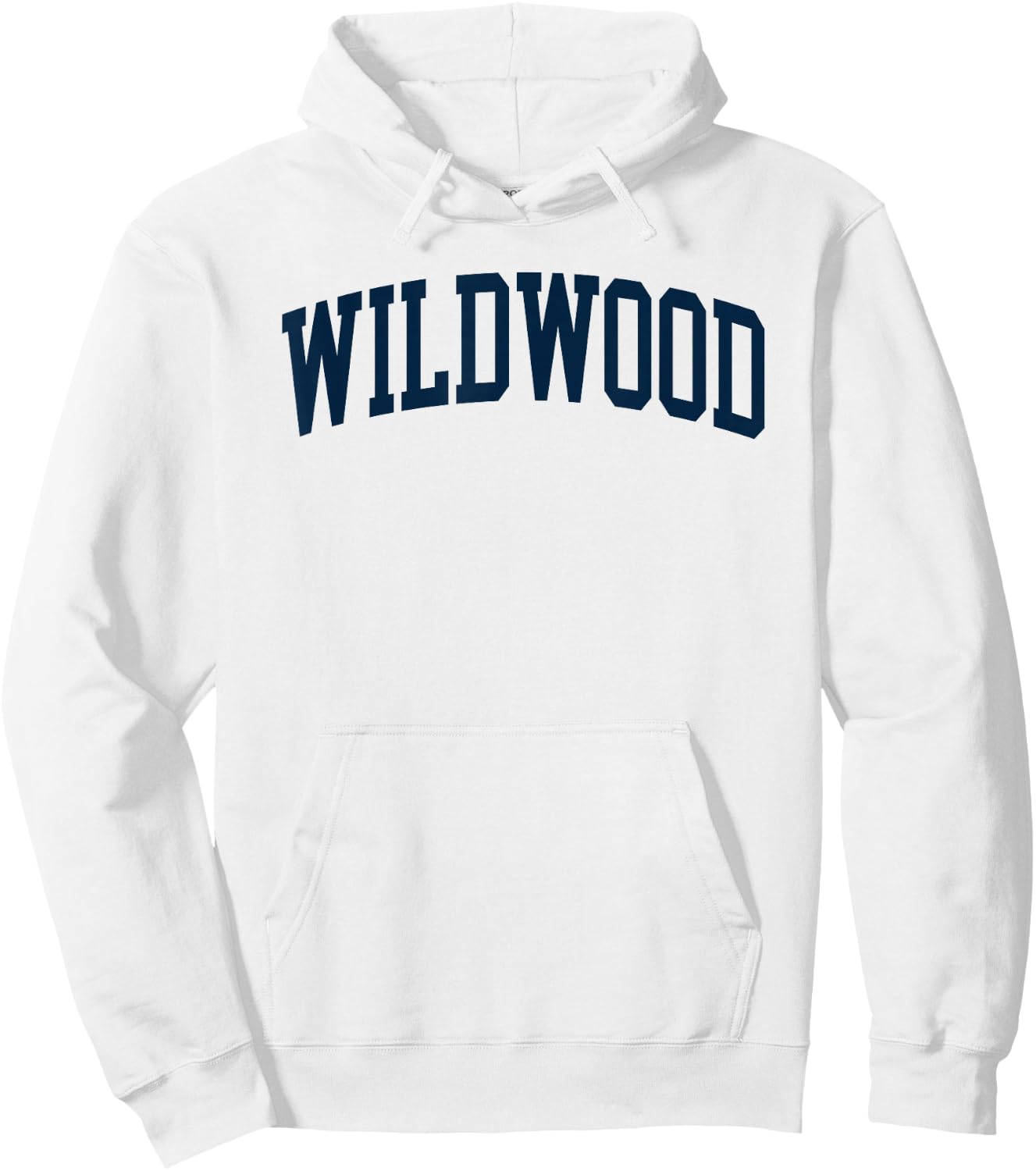Wildwood New Jersey NJ Retro Preppy Throwback Hoodie - Hoodie | White