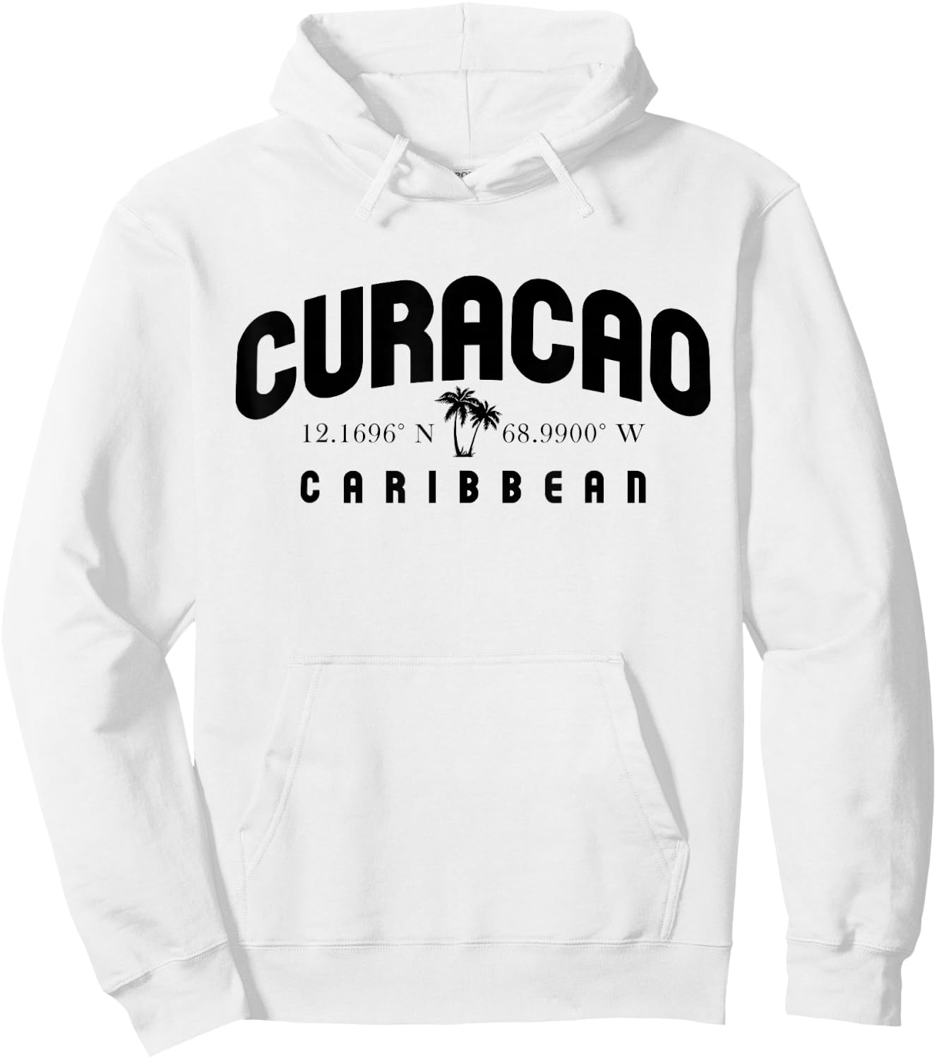 Curacao Map | Curacao Island | Dutch Caribbean Islands Hoodie - Hoodie | White