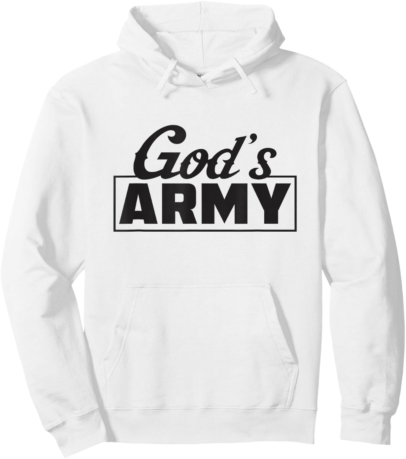 We Are God's Army of Faith Hoodie - Hoodie | White