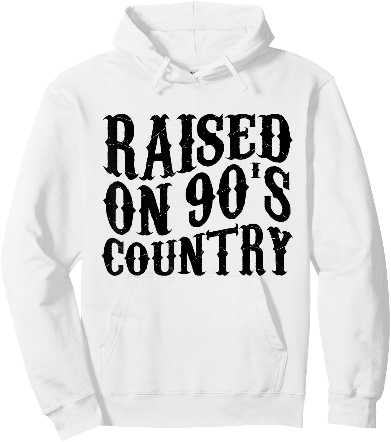 Raised On 90’s Country Music Shirt Vintage Hoodie - Hoodie | White