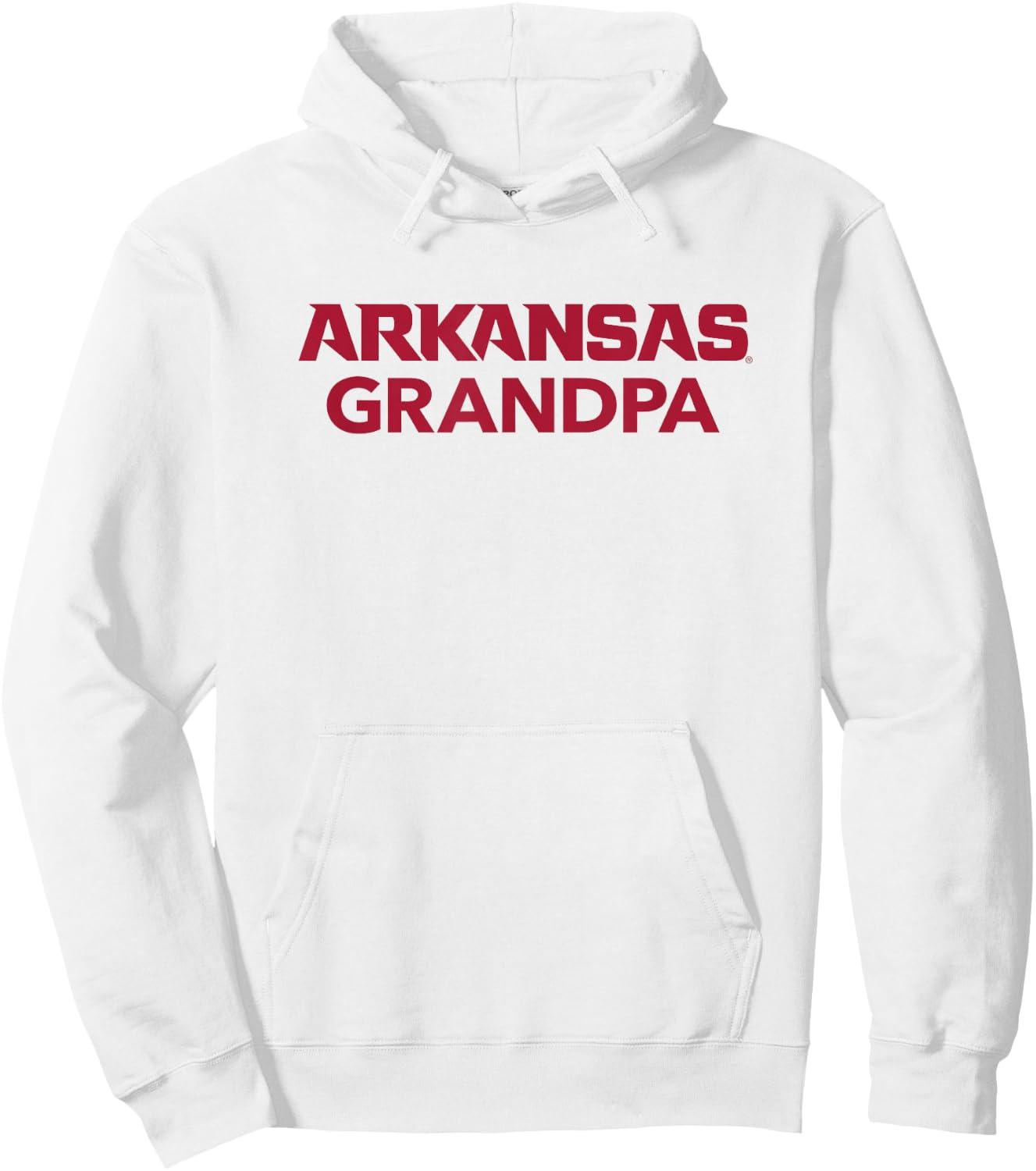 University of Arkansas Razorbacks Grandpa Hoodie - Hoodie | White