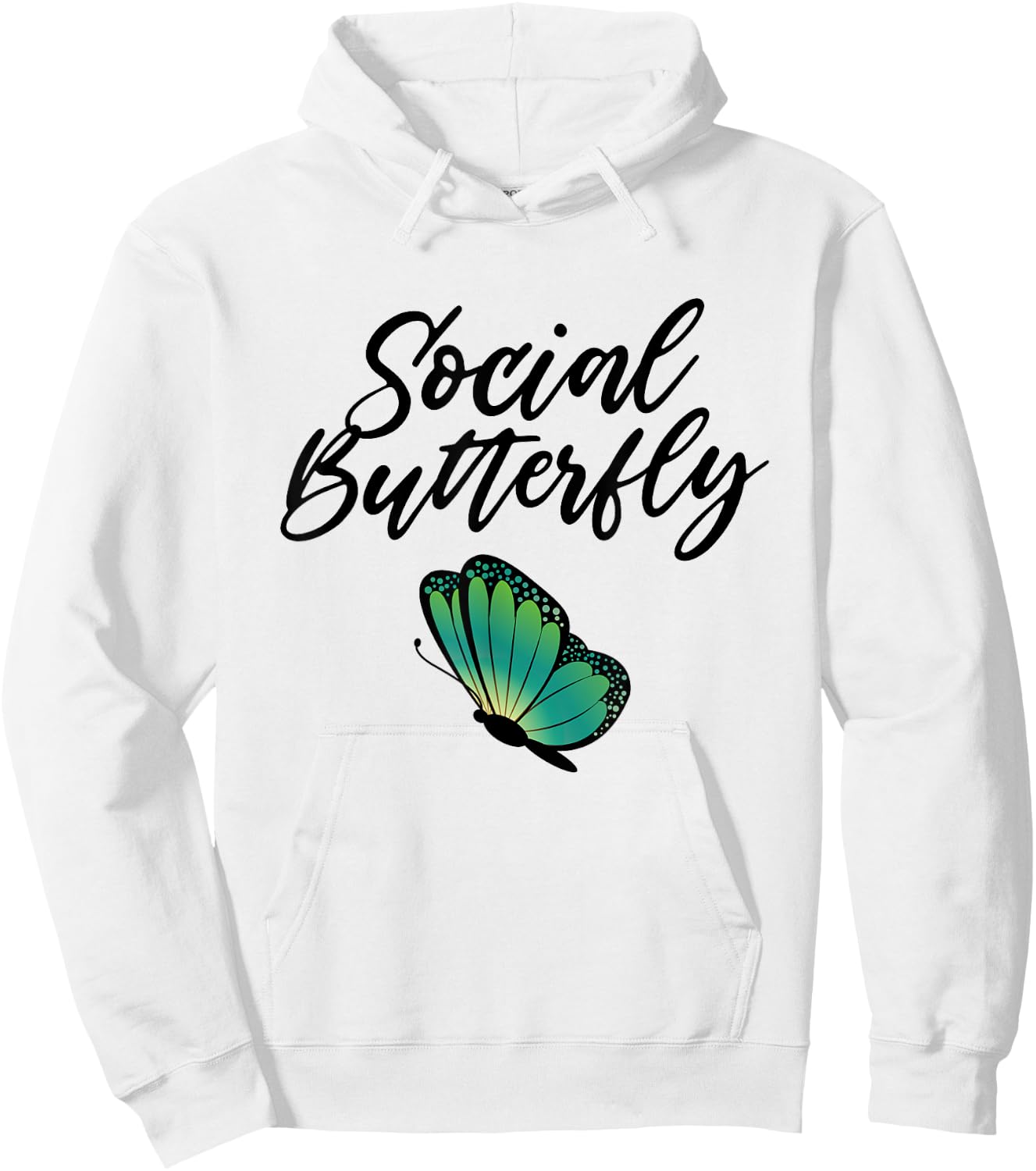Social Butterfly Hoodie - Hoodie | White