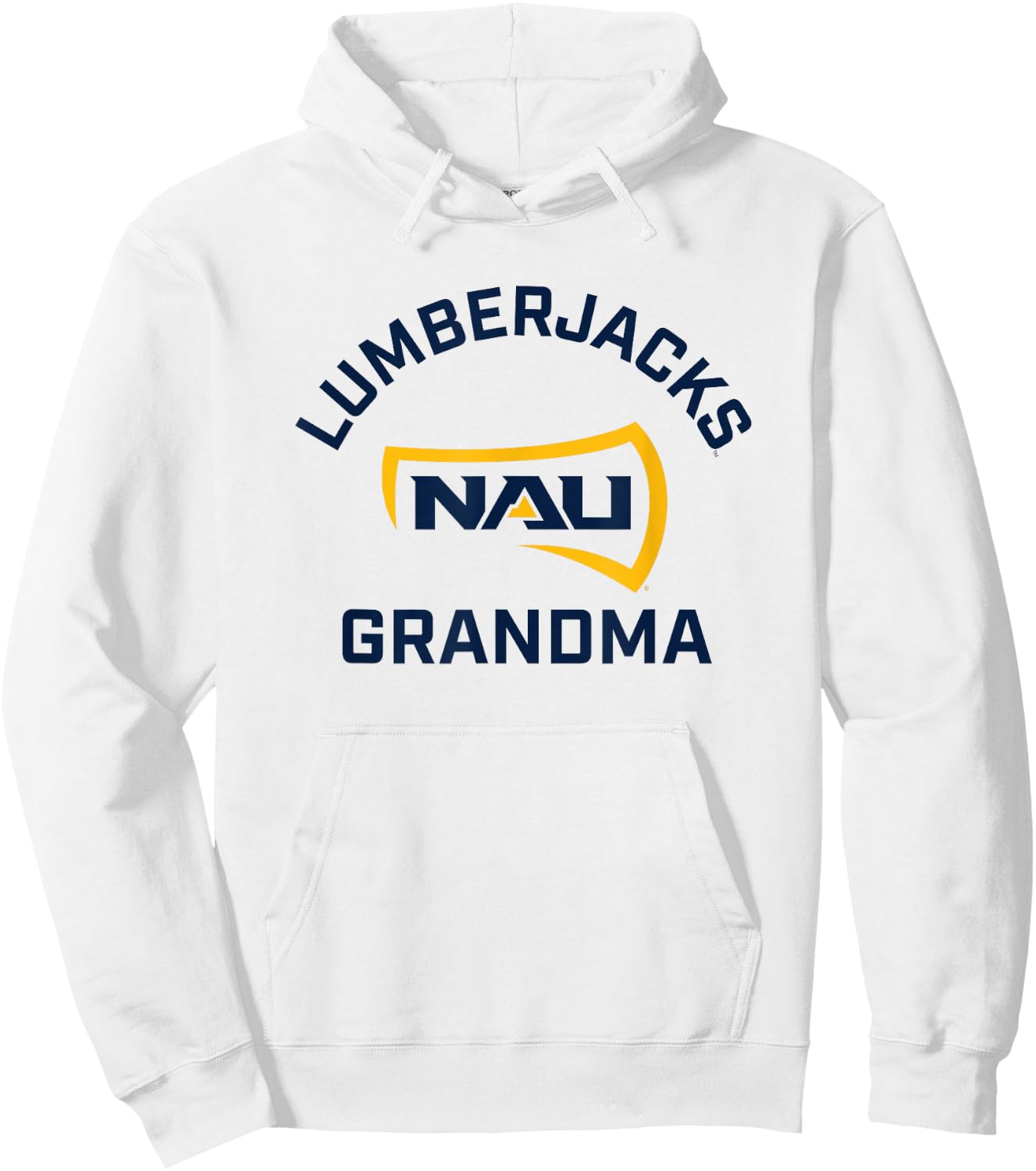 Northern Arizona NAU Lumberjacks Arched Grandma Hoodie - Hoodie | White