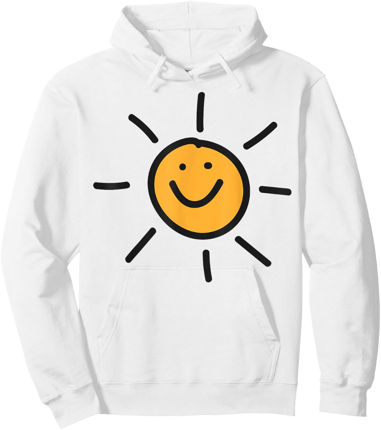Smiling sun sunshine happy person sunny disposition fun cool Hoodie - Hoodie | White