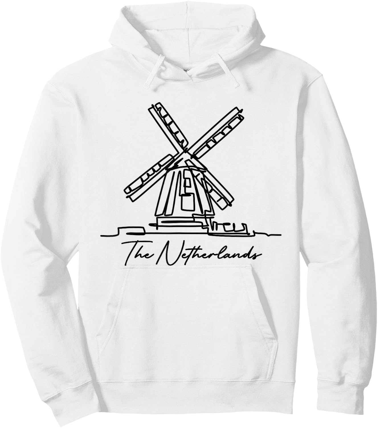 The Netherlands Windmill Amsterdam Zaanse Schans Souvenir Hoodie - Hoodie | White