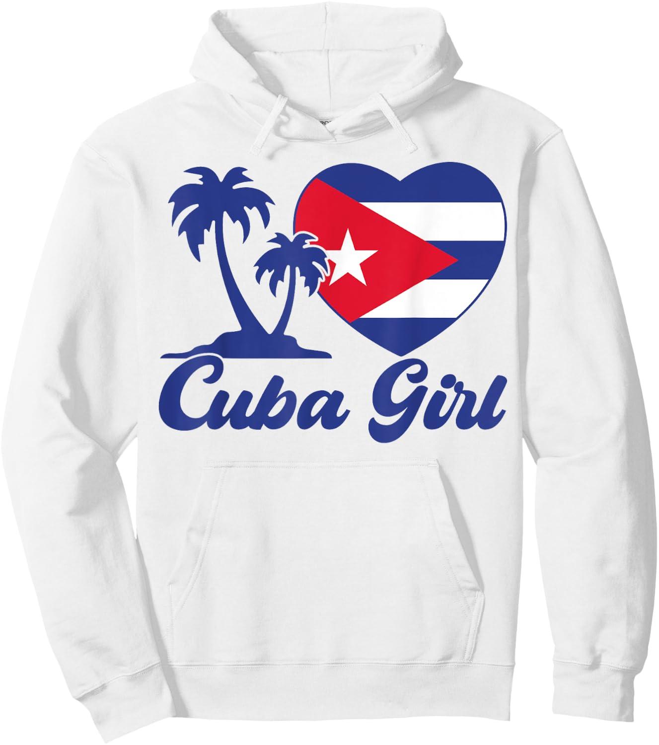 Cuba-Shirt Cuban Girl Flag Cubanita Hispanic Heritage Kids Hoodie - Hoodie | White