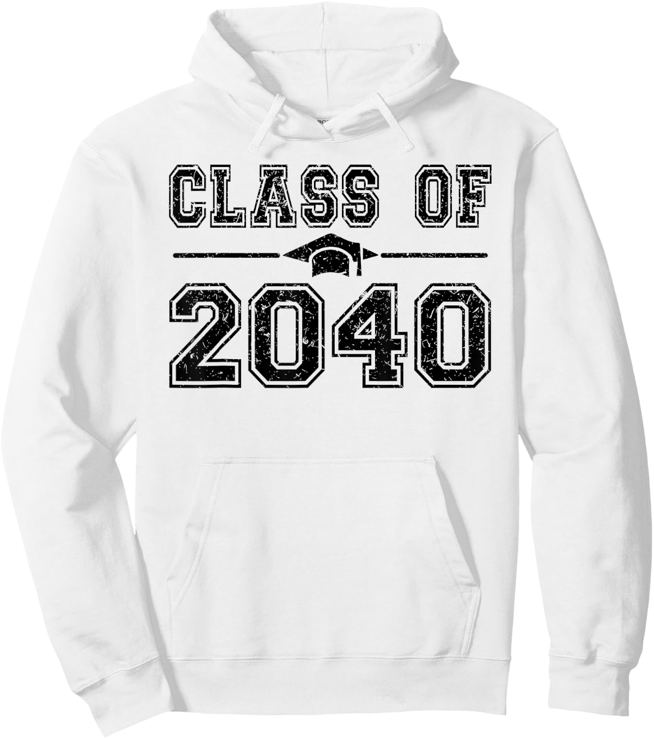 Class of 2040 Grow With Me First Day of School Graduate 2040 Hoodie - Hoodie | White