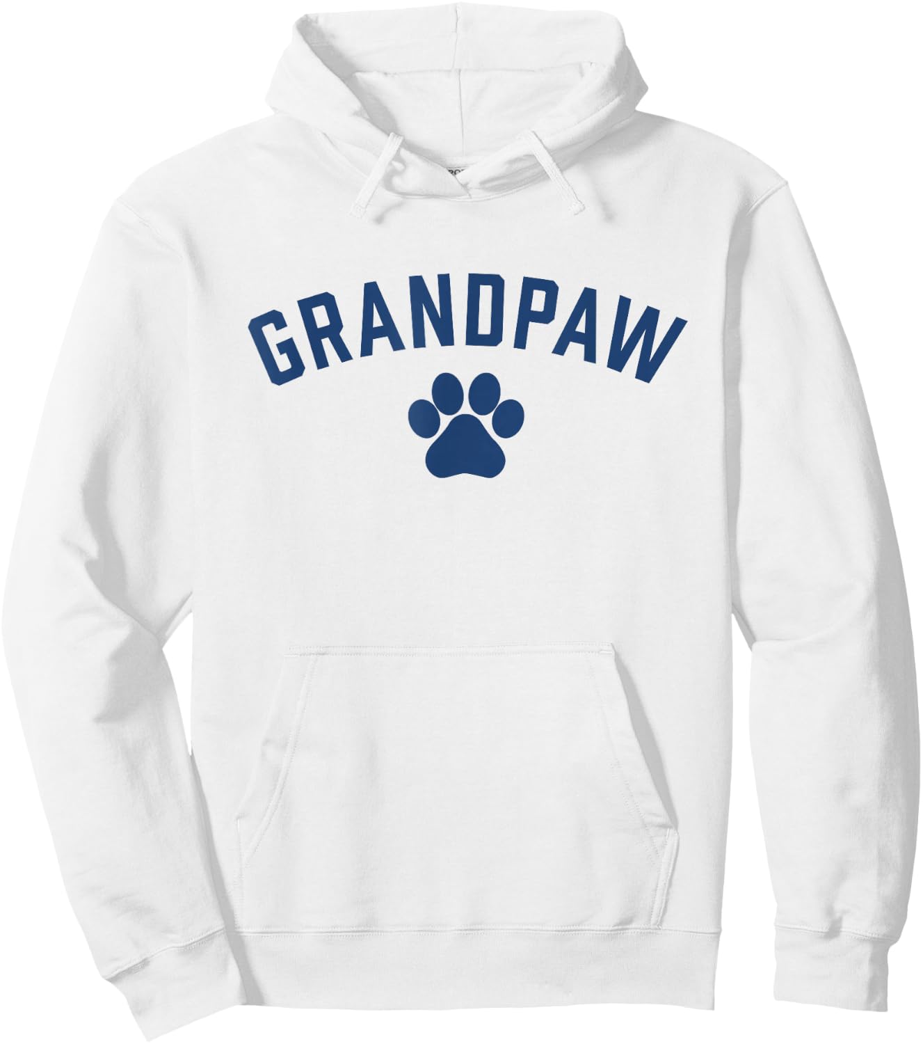 Grandpaw Dog Grandkids Funny Grandpa Hoodie - Hoodie | White