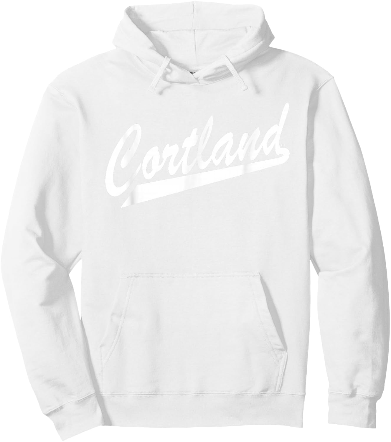 SUNY Cortland Red Dragons Script Hoodie - Hoodie | White