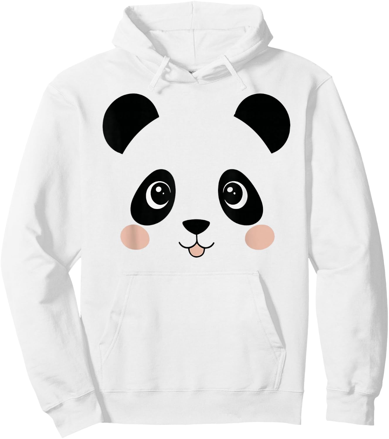 Panda Bear Face Halloween Costume Animal Hoodie - Hoodie | White