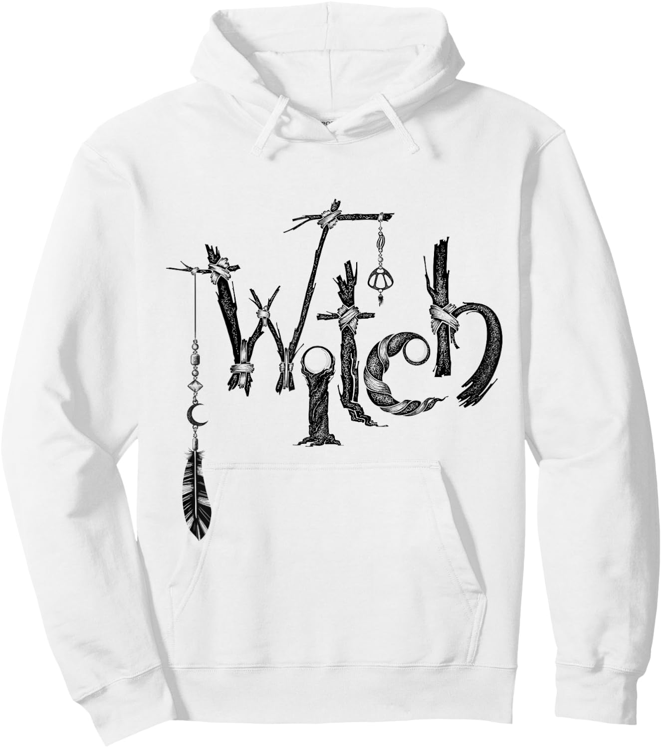 Witchy Occult Wicca Witchcraft Witch Hoodie - Hoodie | White