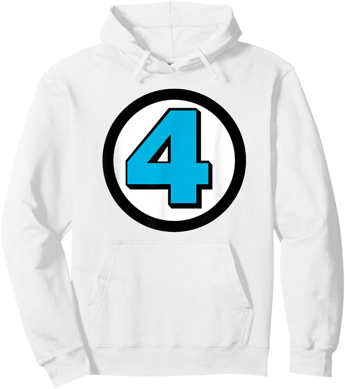Marvel Fantastic Four Classic 4 Vintage Team Logo Hoodie - Hoodie | White