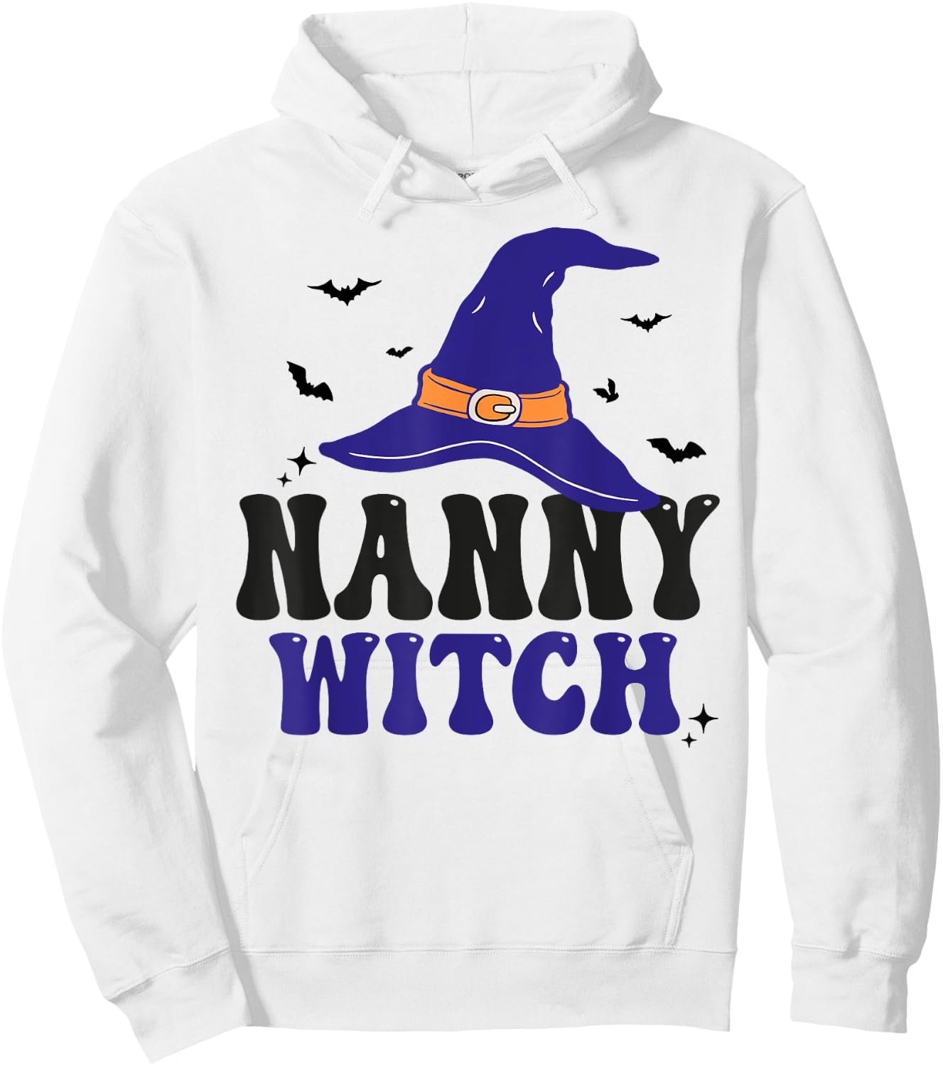 Nanny Witch Halloween Funny Women Matching Group Costume Hoodie - Hoodie | White