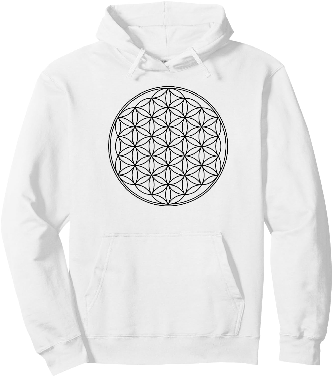 Flower of life, Sacred Geometrie, Yoga, Health, Protection Hoodie - Hoodie | White