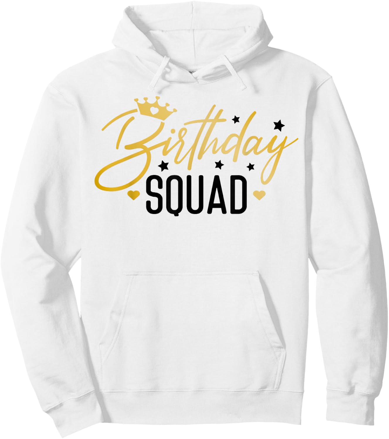 Birthday Squad Funny Birthday Party Team Men Women Kids Crew Hoodie - Hoodie | White