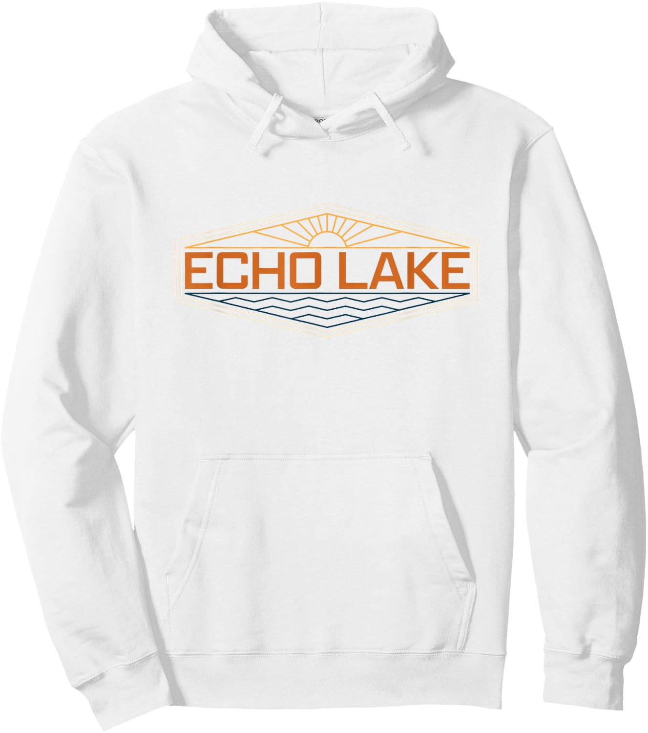 Echo Lake California Vintage Hoodie - Hoodie | White