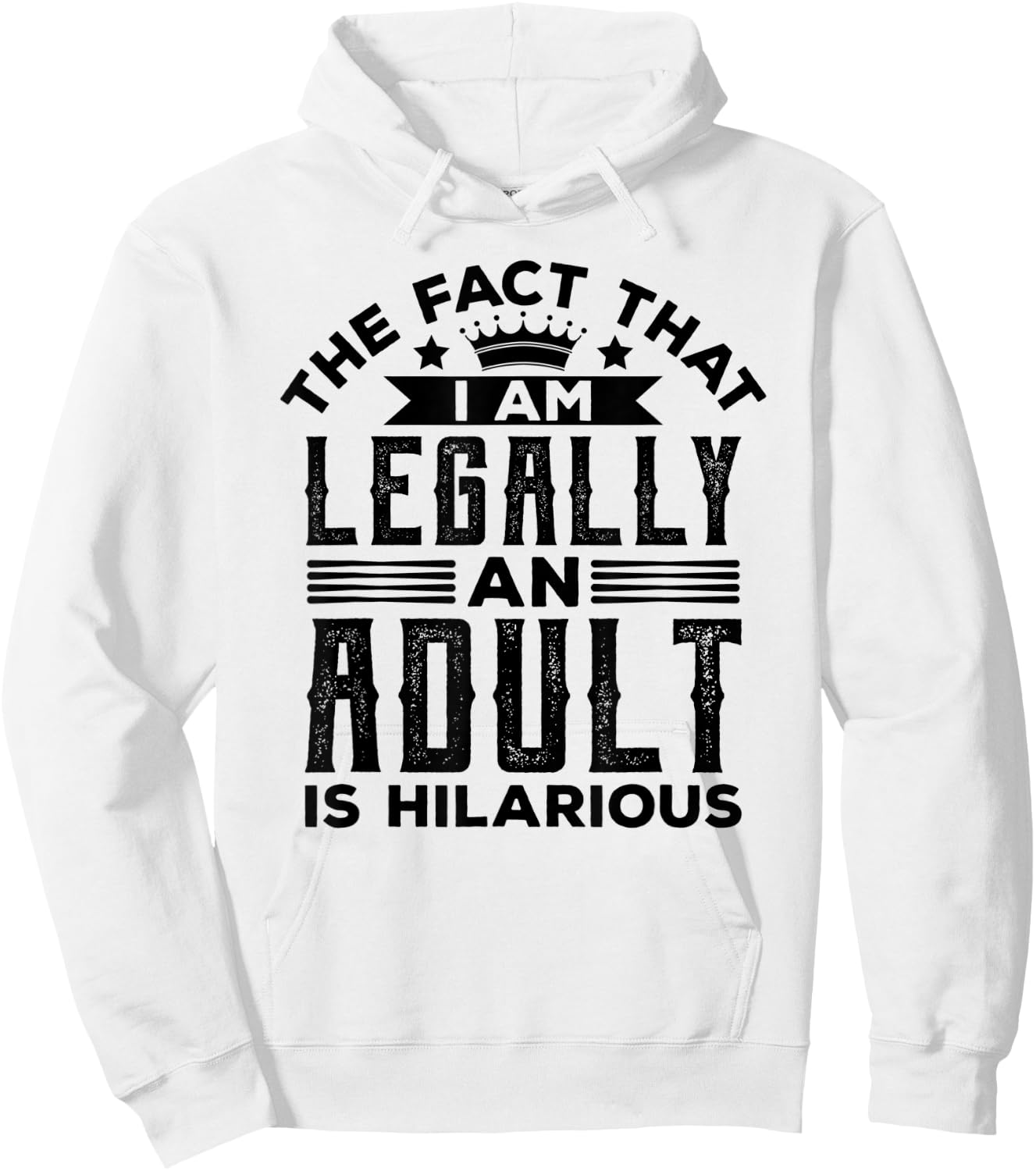 Legally Adult 18 Son Daughter Teenage 18th Birthday Adulting Hoodie - Hoodie | White