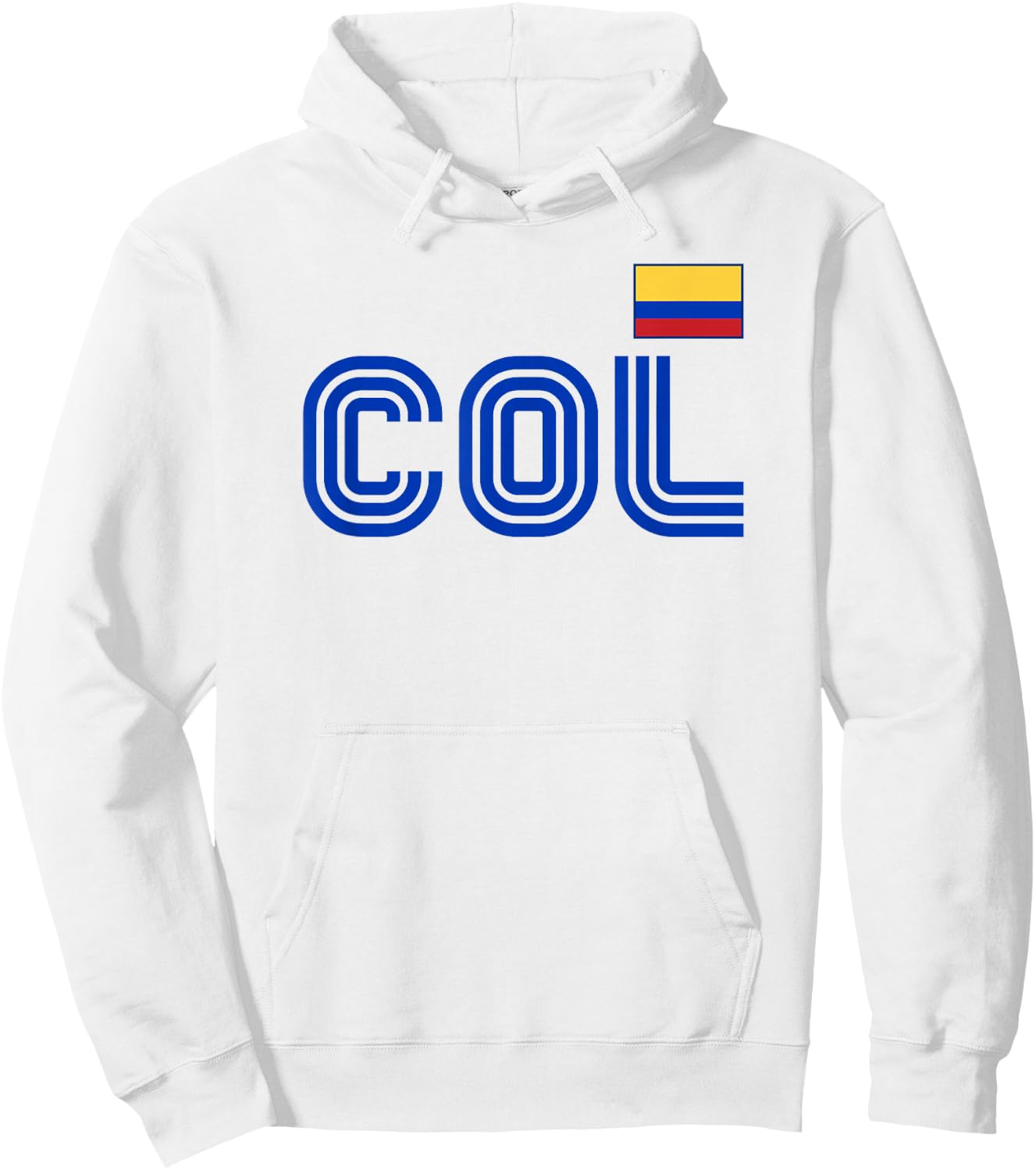 Colombia Flag Retro International Country Colombian Pride Hoodie - Hoodie | White