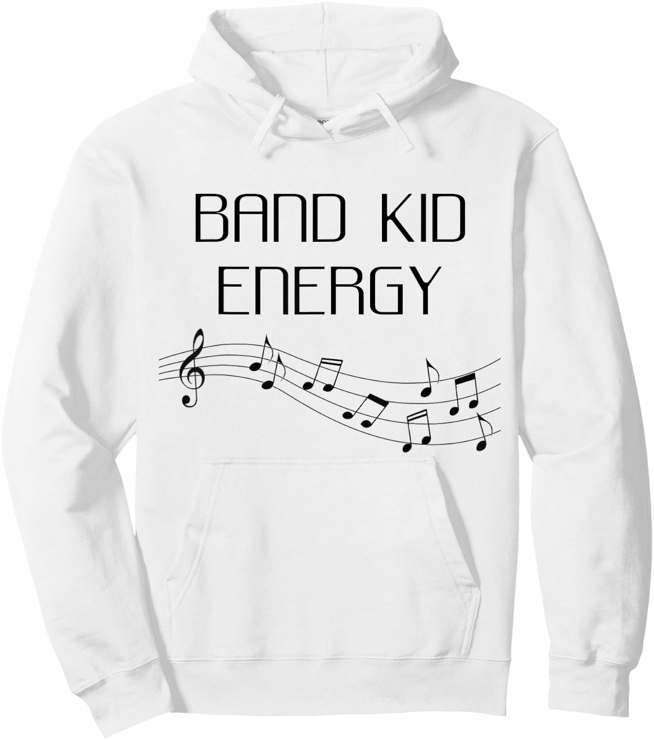 Band Kid Energy Funny School Band Hoodie - Hoodie | White