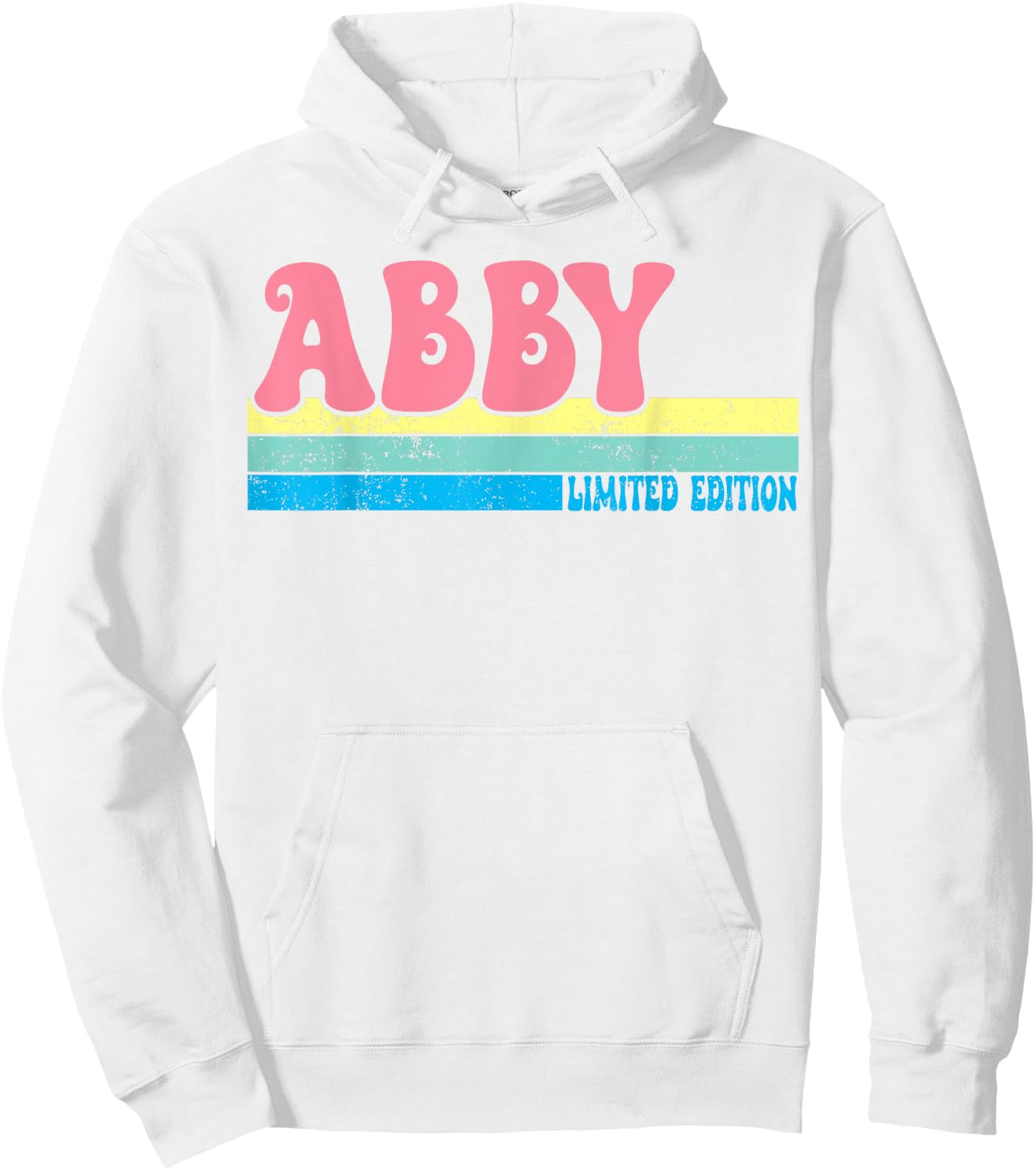ABBY Name Personalized Cute Idea Groovy Women ABBY Hoodie - Hoodie | White