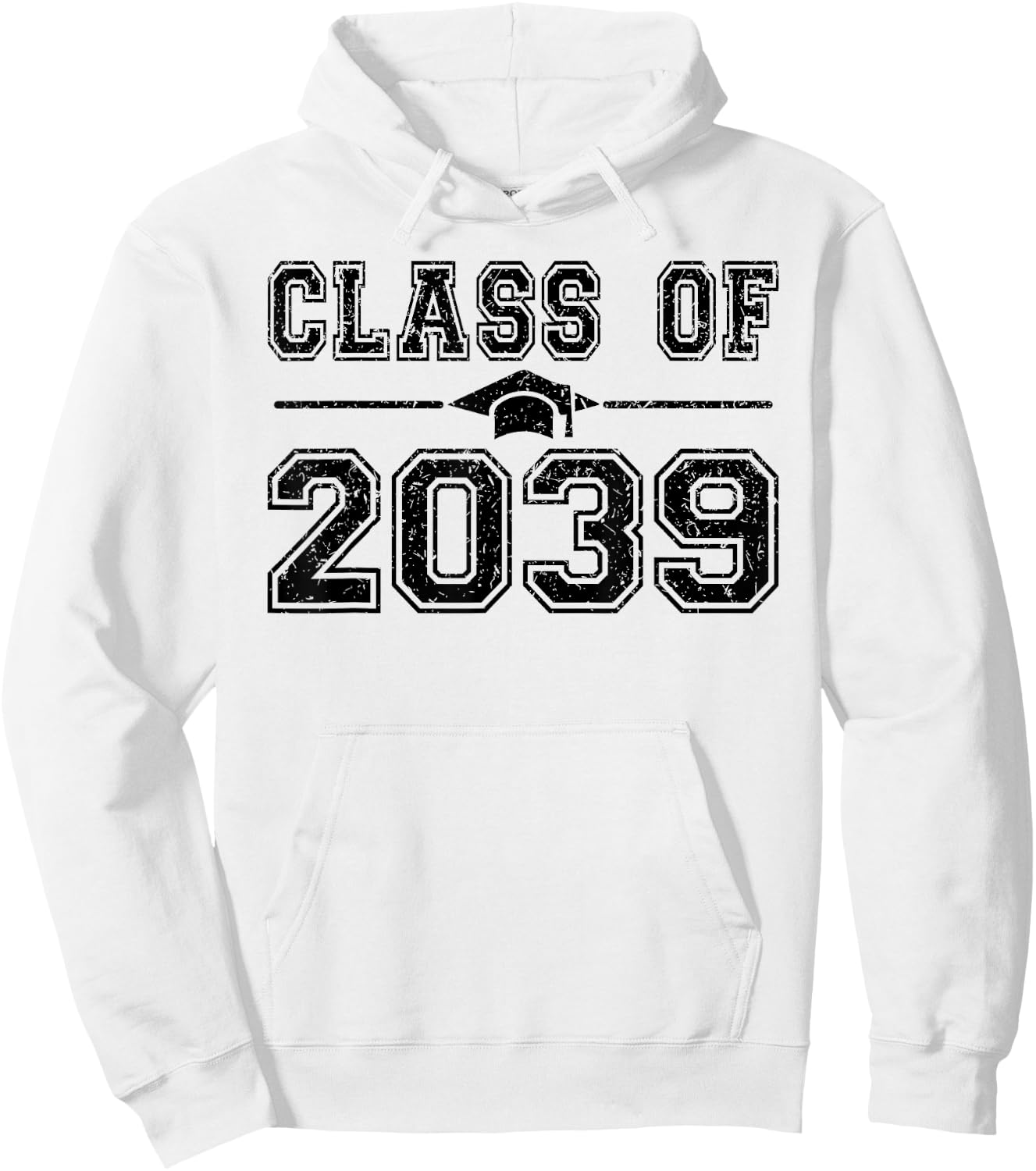 Class of 2039 Graduate 2039 First Day of School Grow With Me Hoodie - Hoodie | White