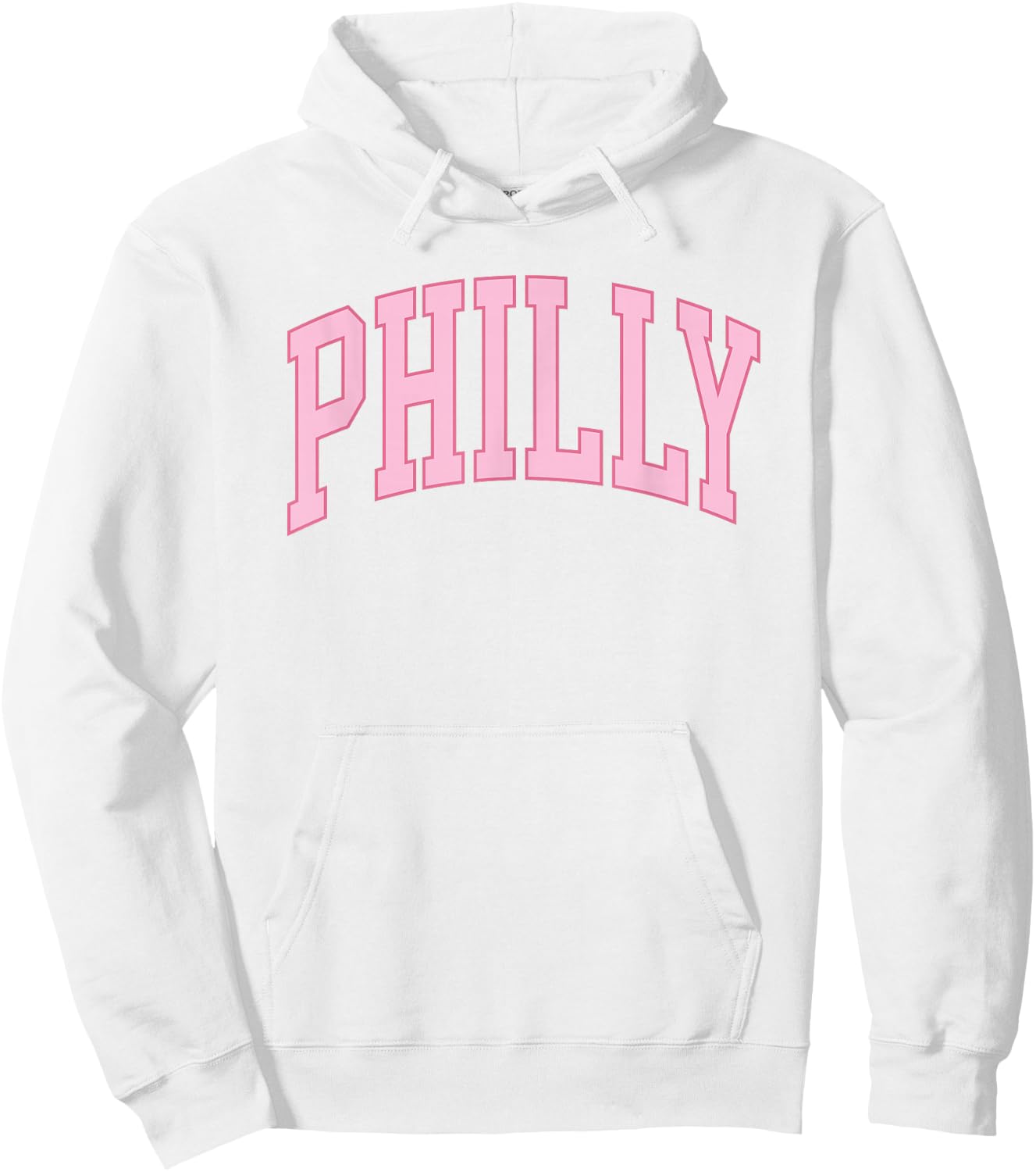Philly Pink Retro Preppy throwback Philadelphia girls Hoodie - Hoodie | White