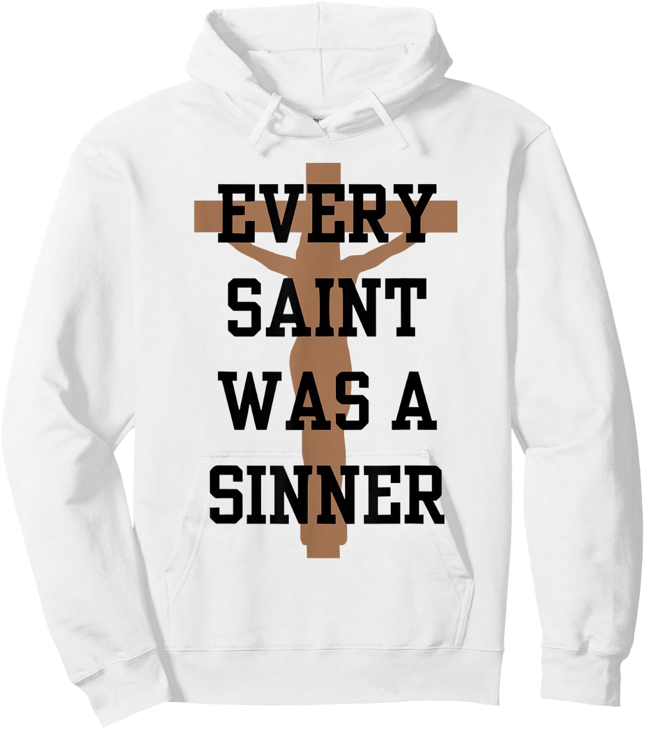 Every Saint Was A Sinner Hoodie - Hoodie | White