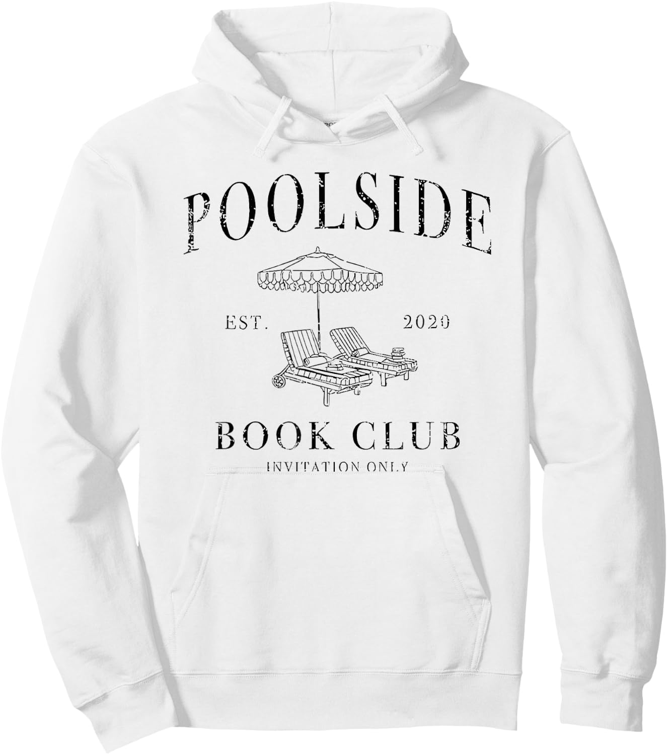 Poolside Book Club Hoodie - Hoodie | White
