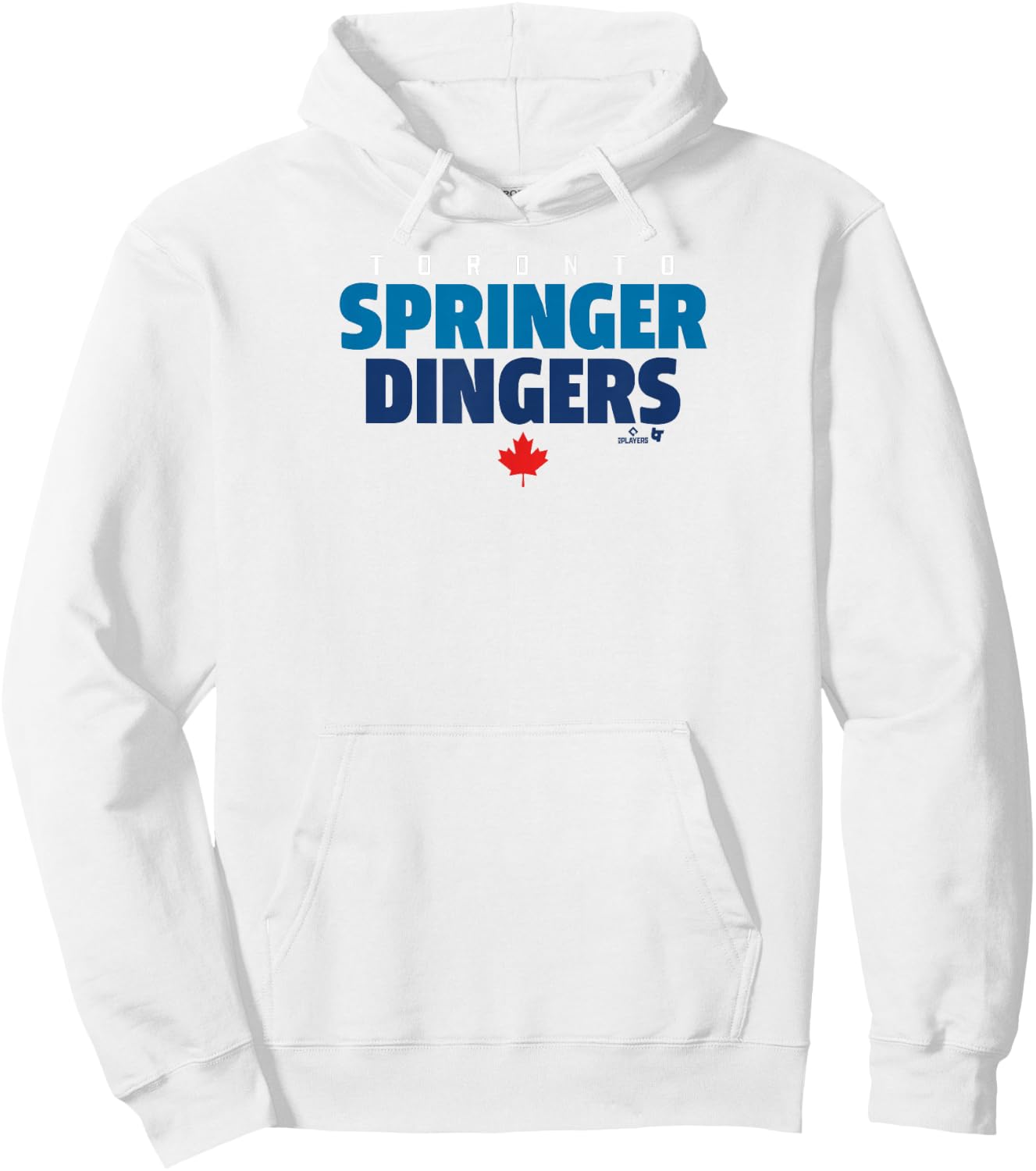 Officially Licensed George Springer-Toronto Springer Dingers Hoodie - Hoodie | White