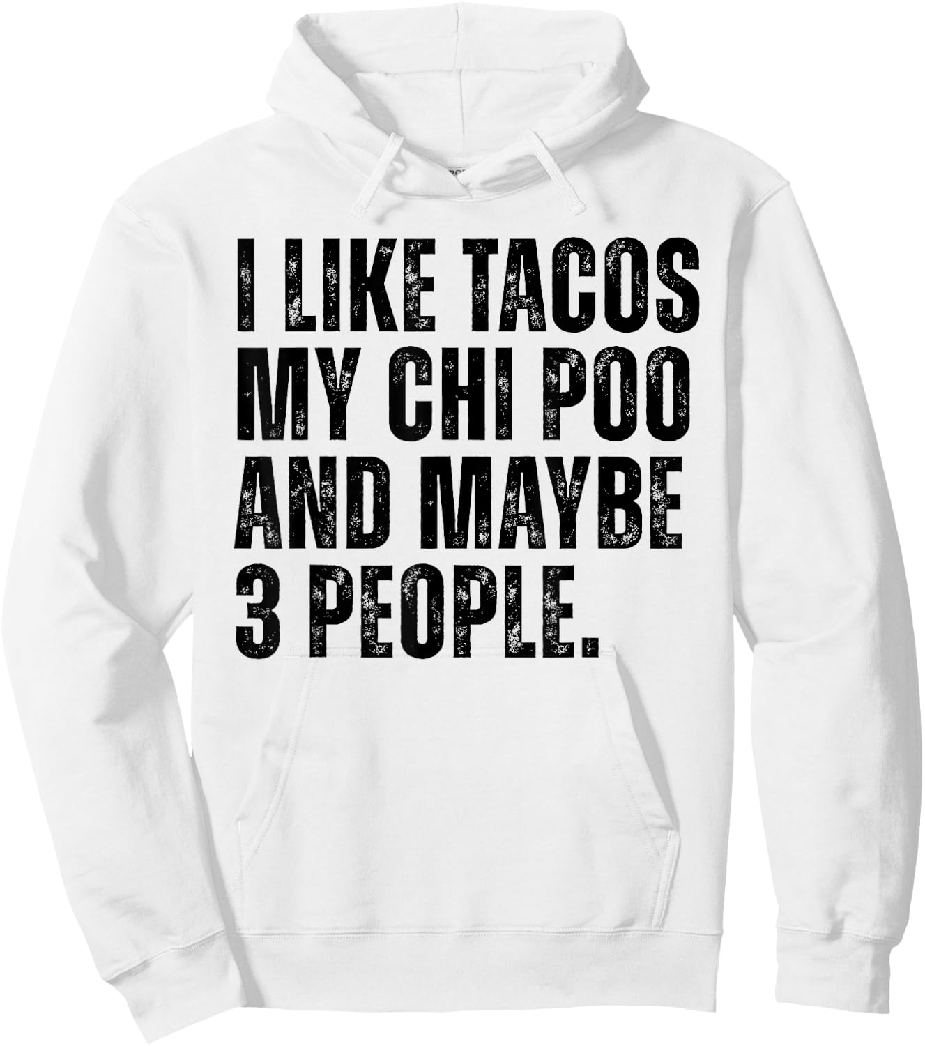 I Like Tacos Chi Poo Dog Owner Tacos Lover Funny Choodle Dog Hoodie - Hoodie | White