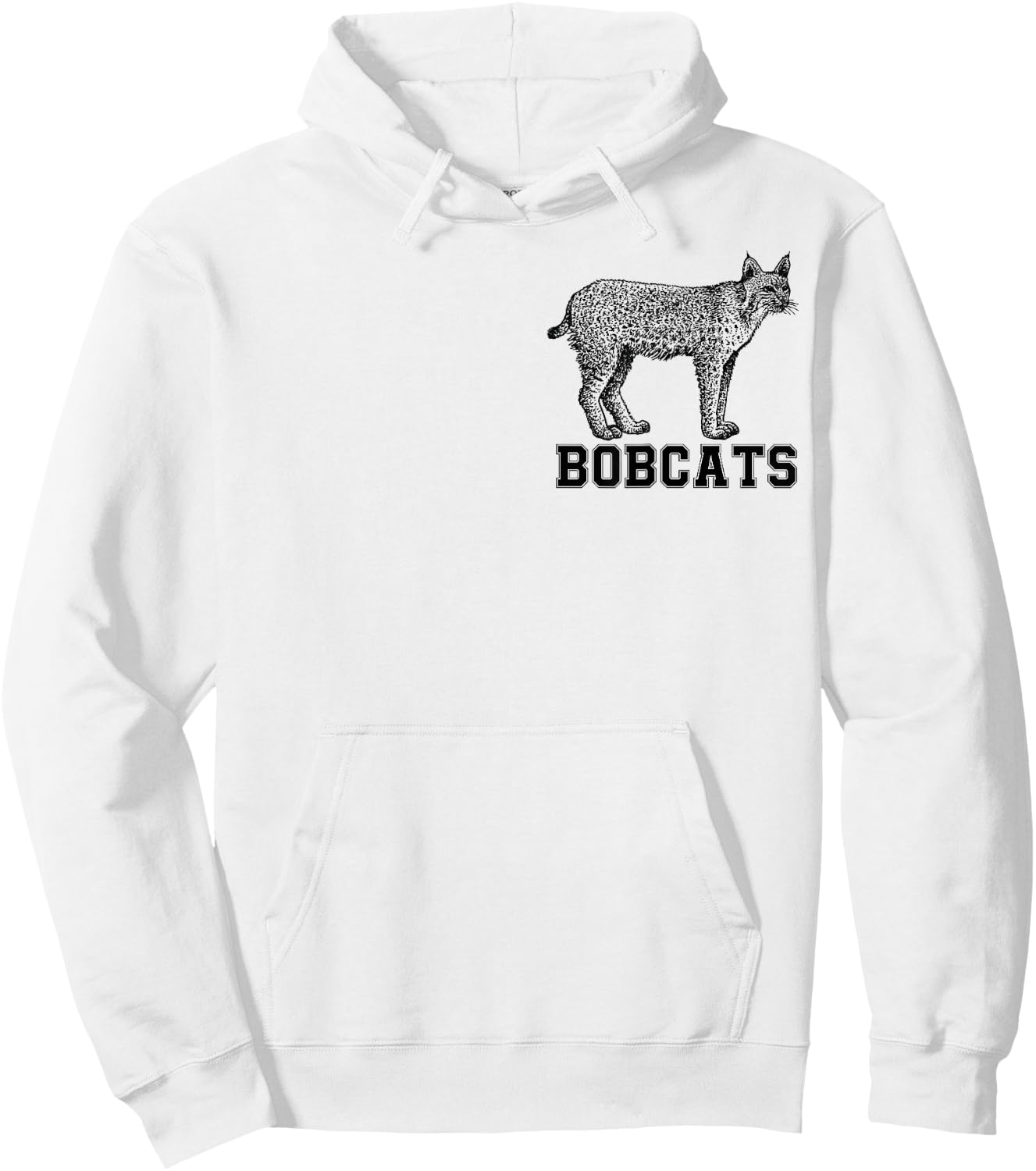 cute Wildlife Bobcat Shirt Sprit Animal Youth Toddler Girls Hoodie - Hoodie | White
